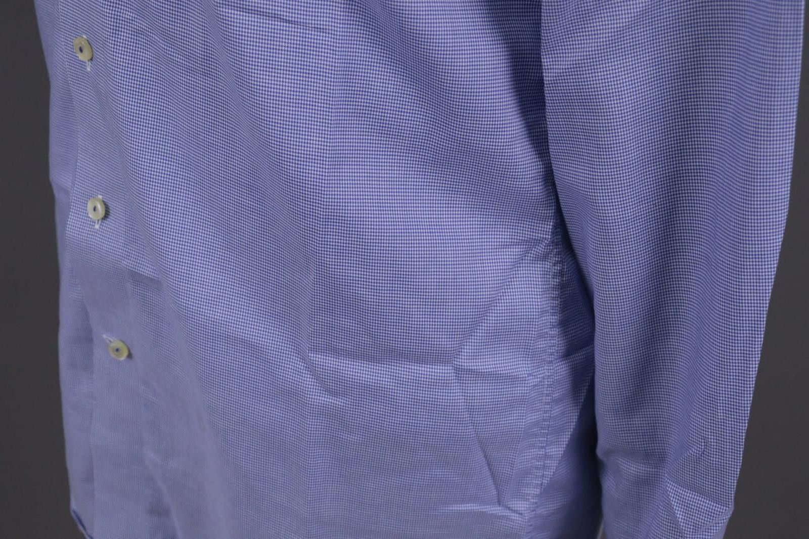 Eton Eton Contemporary Blue Check Extra Shirt 40 / 15.75 Size US M / EU 48-50 / 2 - 9 Thumbnail