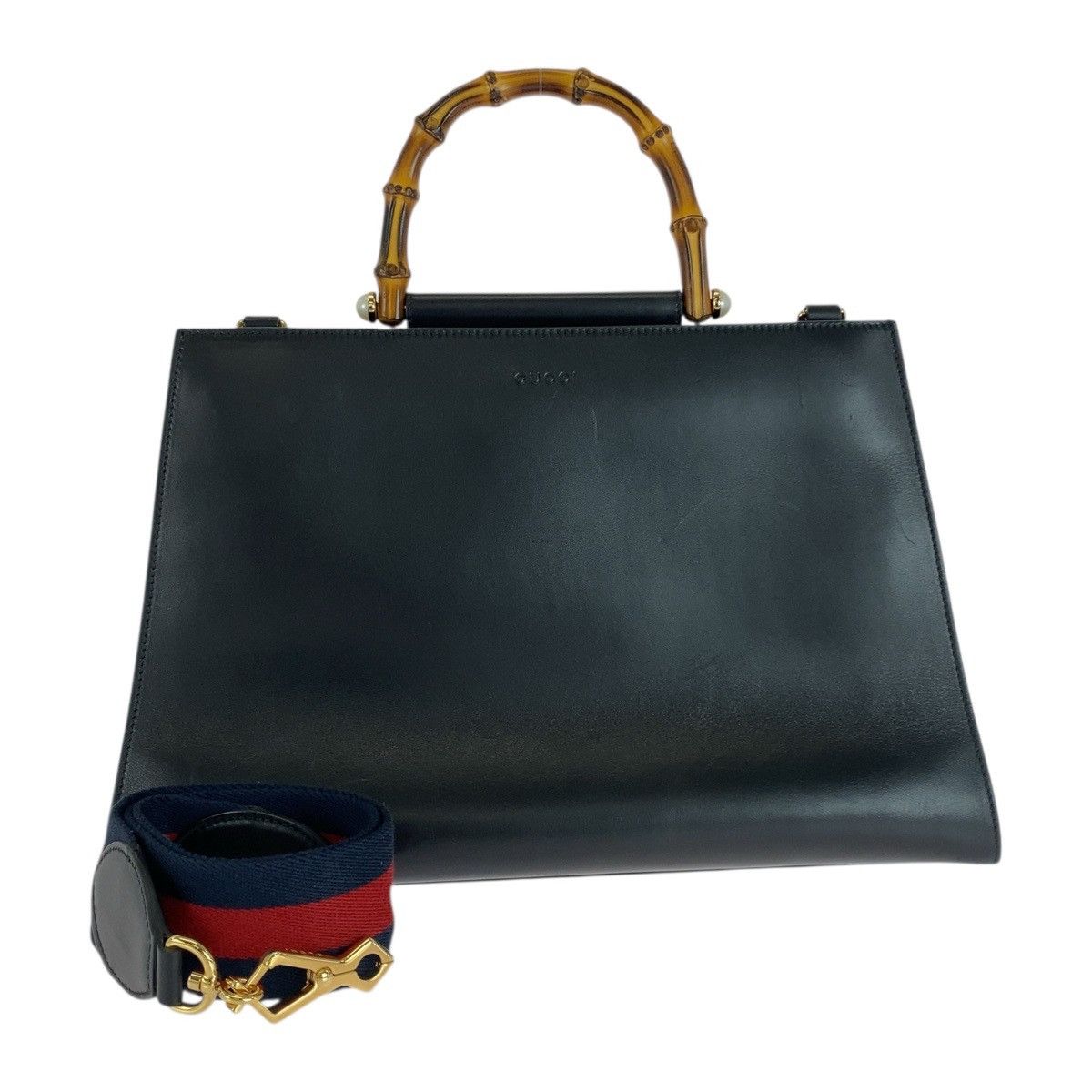 Gucci Gucci Gucci Nymphaea Bamboo Leather 2way Bag Leather Shoulder Bag 453764 DUTY FREE for USA Size ONE SIZE - 1 Thumbnail