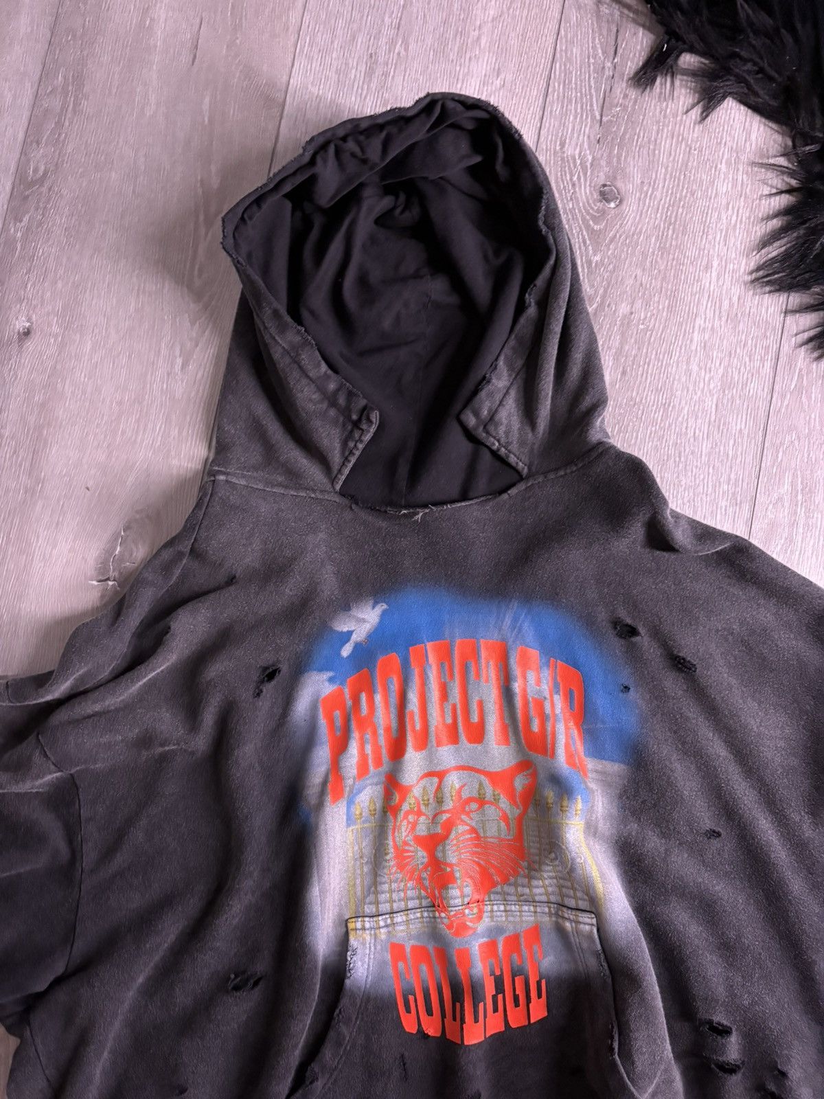 PROJECT G/R PROJECT G/R College Mix Printed Hoodie Size US M / EU 48-50 / 2 - 2 Thumbnail