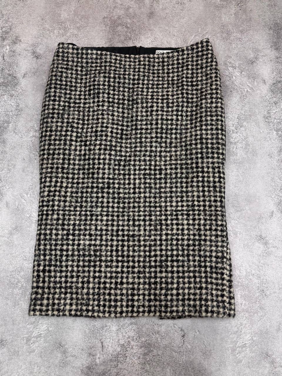 Dolce & Gabbana Dolce & Gabbana Women's Tweed Pencil Skirt Black Beige Size 25" / US 0 / IT 36 - 1 Thumbnail