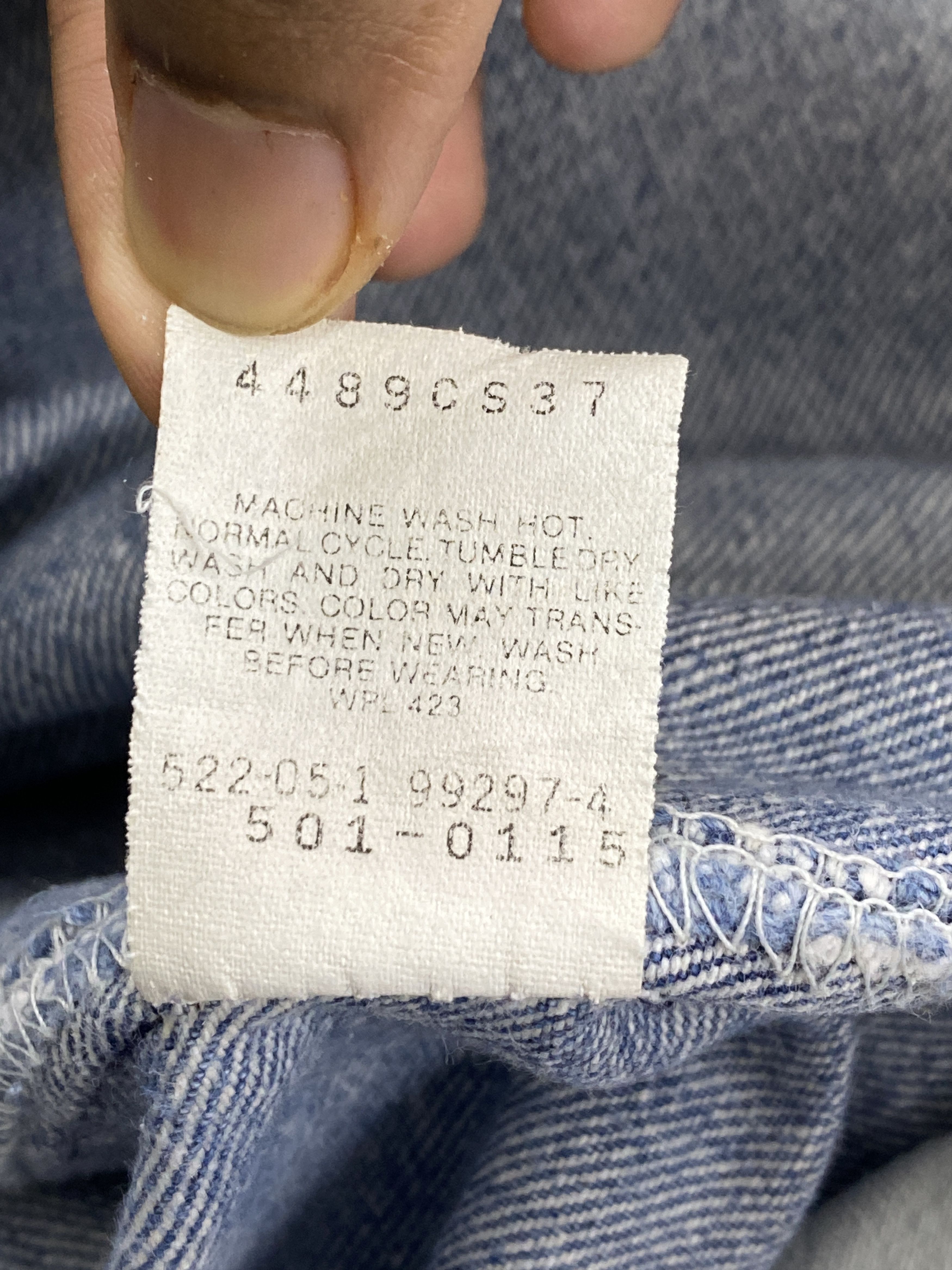 Levi's × Vintage Vintage 90s Levi's 501 Rusty Denim Size US 34 / EU 50 - 8 Thumbnail