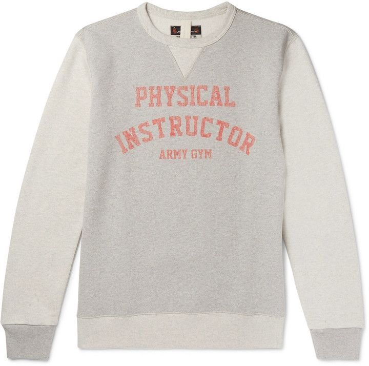 Nigel Cabourn The Army Gym Gray Instructor Crewneck