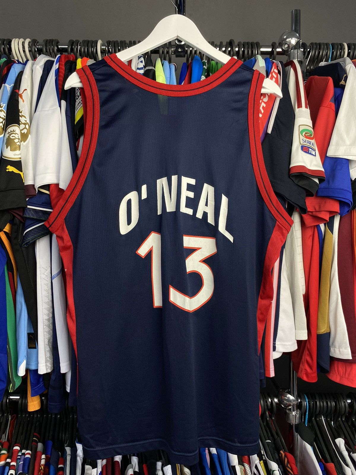 Champion Vtg 90s Champion Team USA Shaquille O'Neil #13 Jersey NBA Size US M / EU 48-50 / 2 - 2 Thumbnail