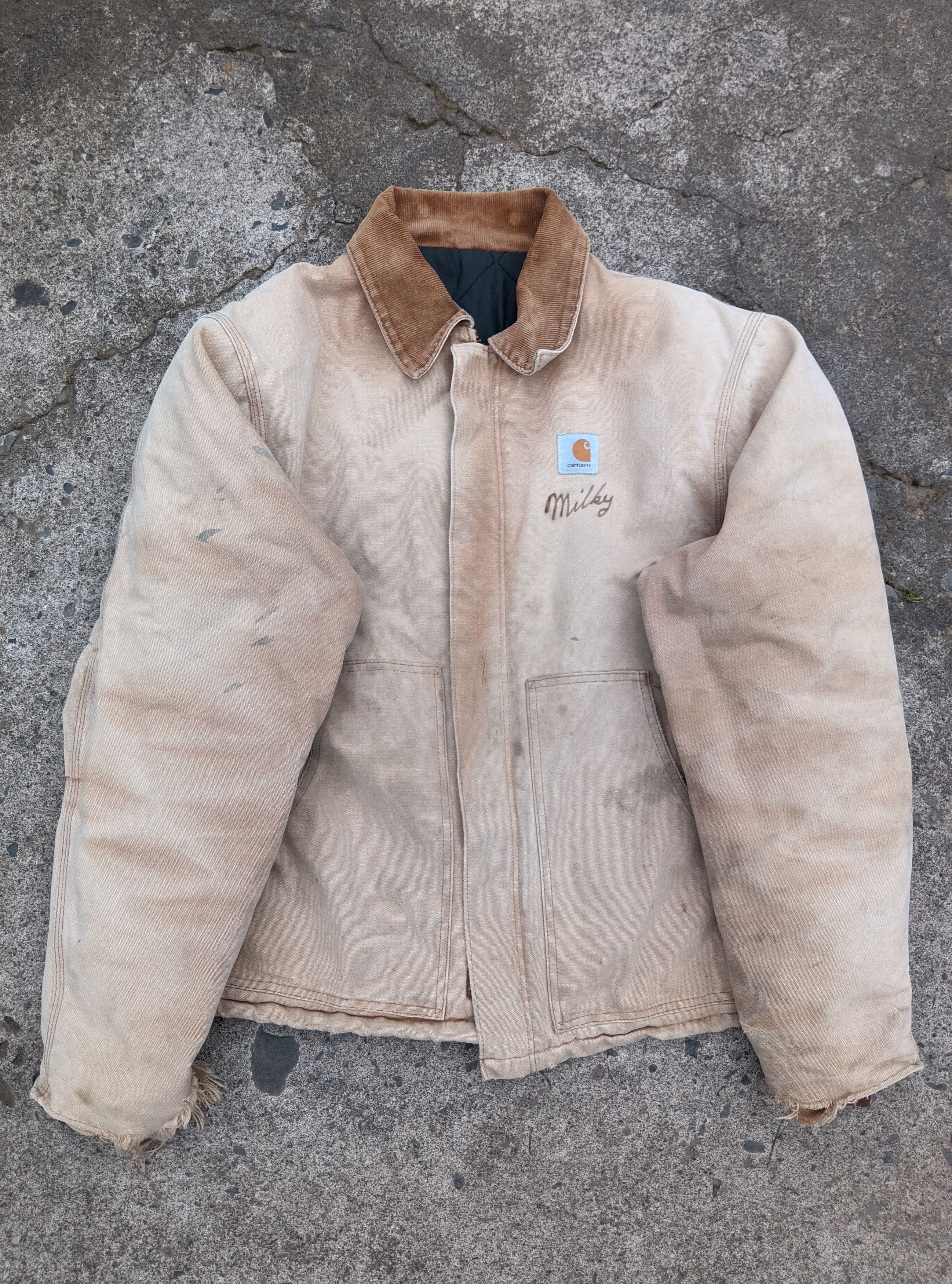 Carhartt Vintage 90s carhartt arctic detroit distressed sun fade erd Size US XL / EU 56 / 4 - 9 Thumbnail
