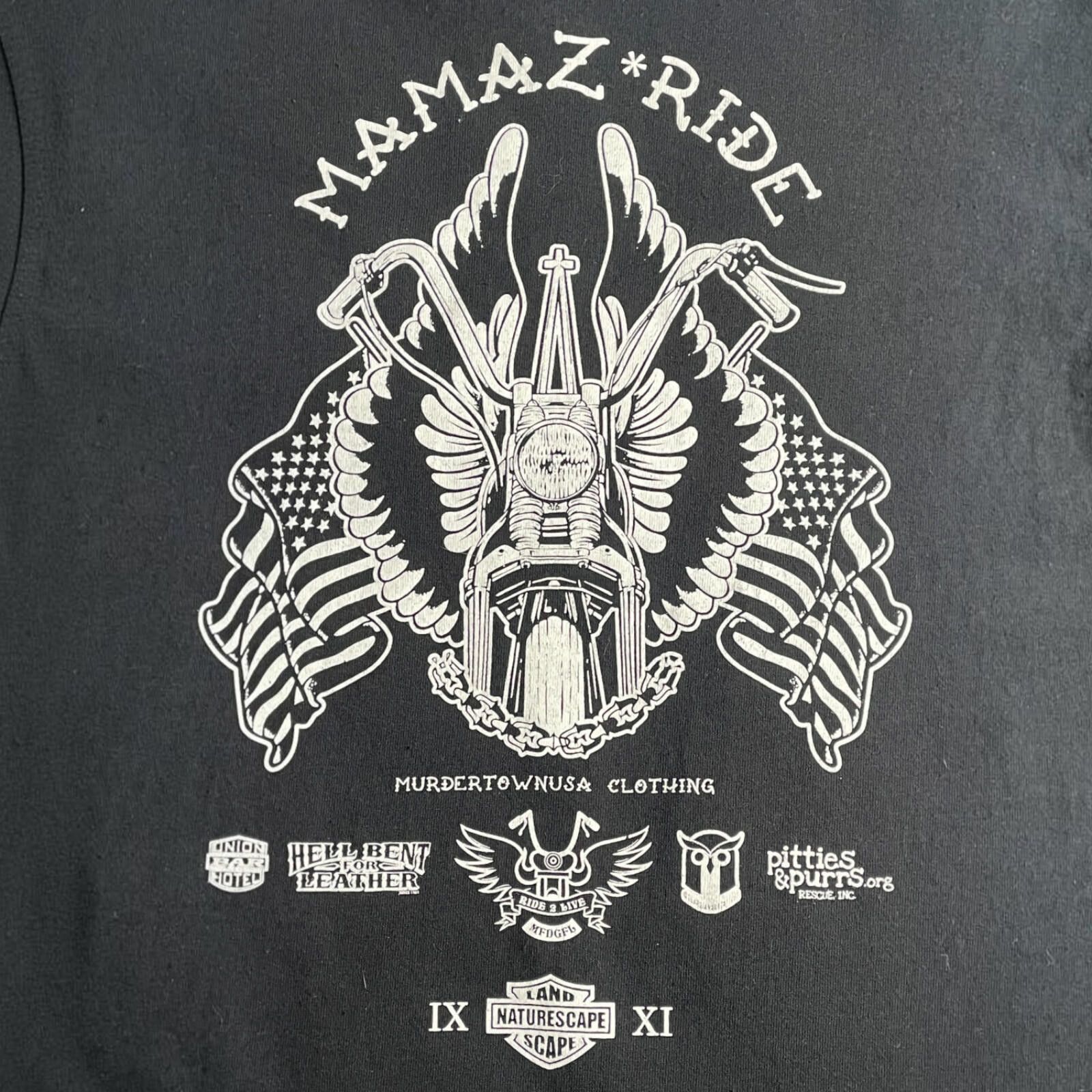 Other Murdertownusa Mama'z Ride Motorcycle T Shirt Mens M Black Size US M / EU 48-50 / 2 - 2 Thumbnail