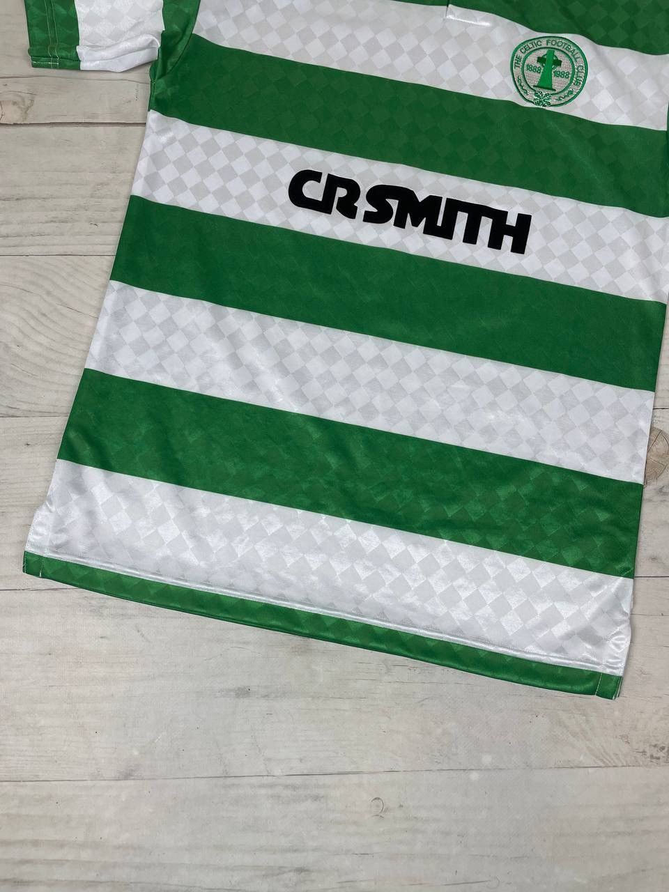 Vintage Score Draw Celtic Retro 1988 Home Shirt Soccer Jersey Size US S / EU 44-46 / 1 - 3 Thumbnail