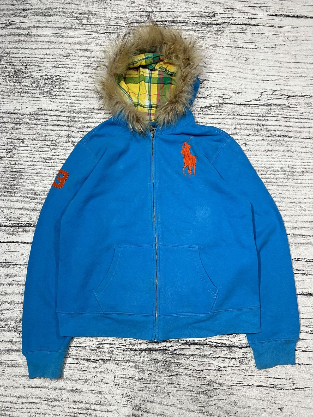 Number (N)ine 2000s Polo Ralph Lauren Rrl Y's Fur Plaid Zip y2k Lgb Ifsix Size US M / EU 48-50 / 2 - 1 Thumbnail