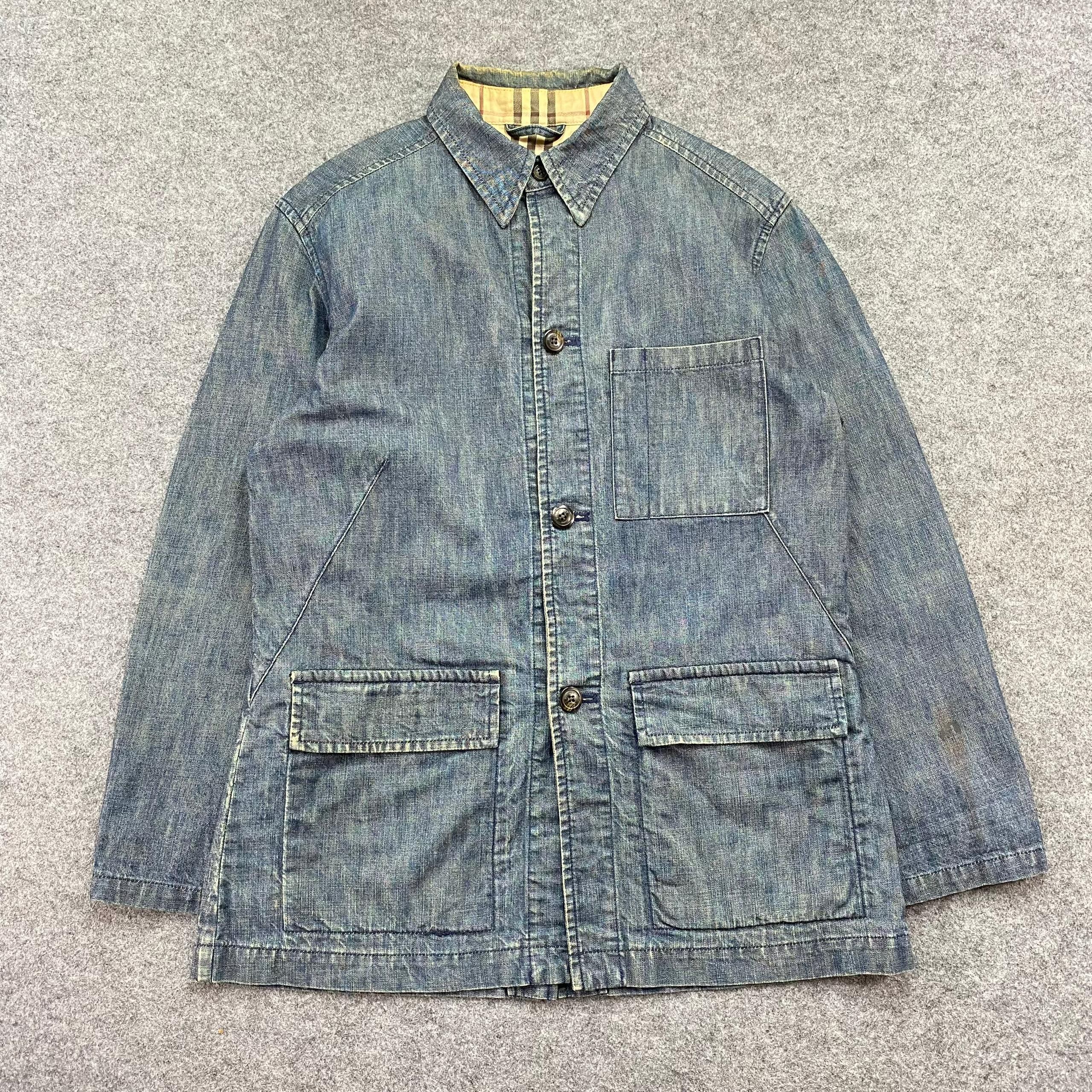 Burberry Vintage Burberry London Denim Workwear Jacket Size US M / EU 48-50 / 2 - 1 Thumbnail