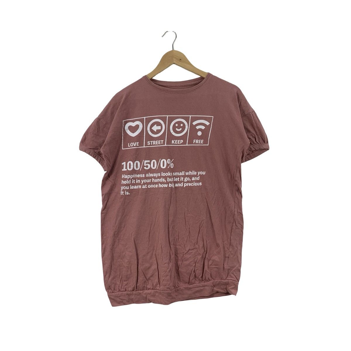 Vintage Vintage Graphic Love Street Keep Free Quote Print Tee Size US M / EU 48-50 / 2 - 1 Thumbnail