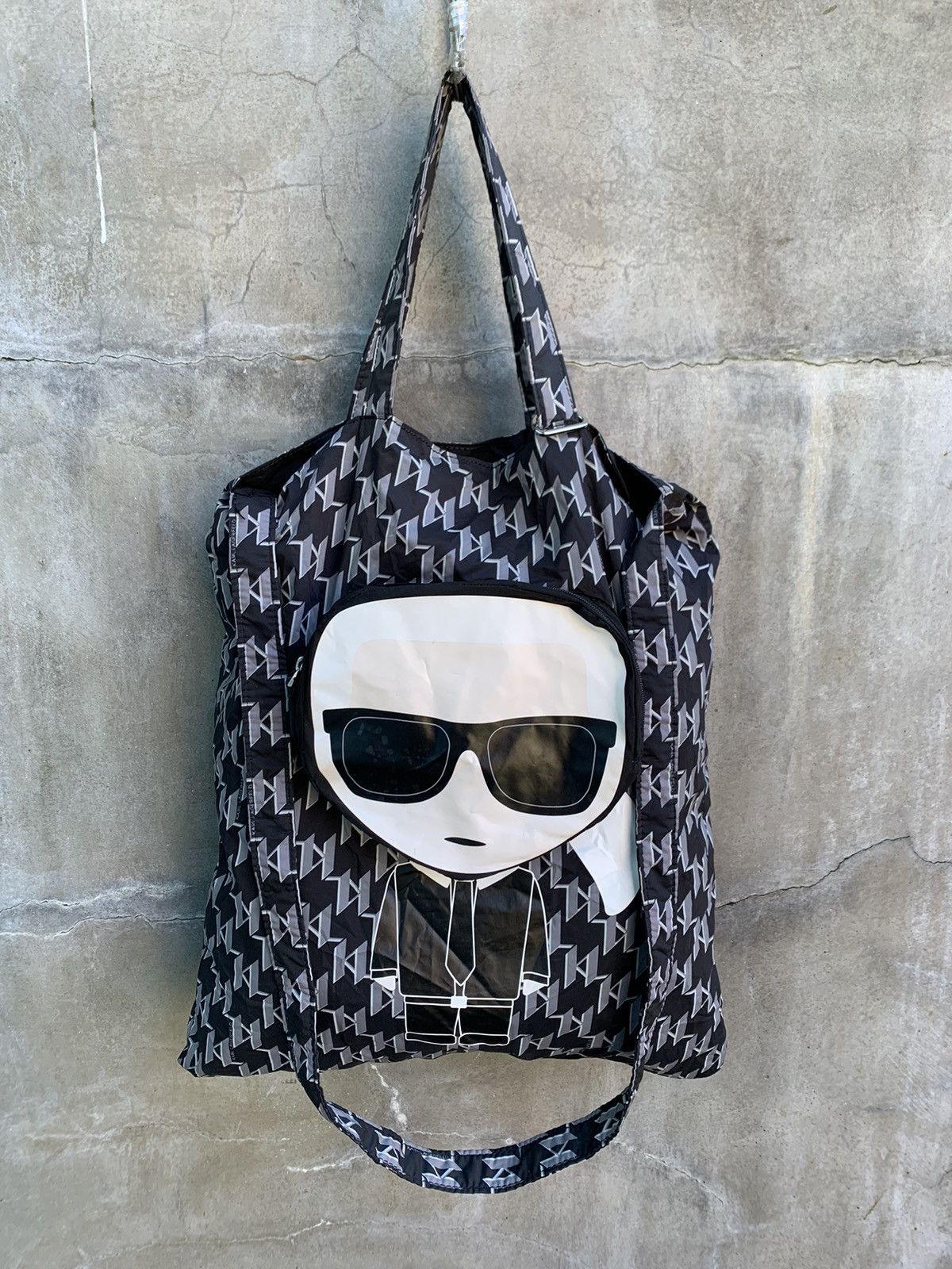 Karl Lagerfeld K/ikonik Monogram Nylon Tote Bag Size ONE SIZE - 3 Thumbnail