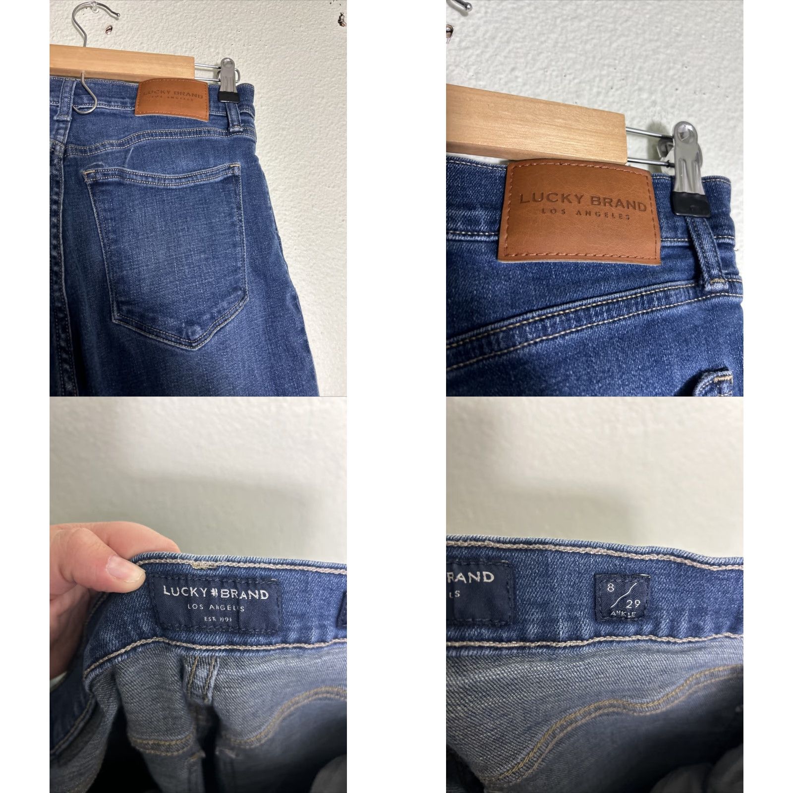 Lucky Brand Lucky Brand Bridgette Skinny Jeans Dark Wash 8 29 Inseam Womens 8/29 High Rise Stain Blue Denim Shirt? Size ONE SIZE - 9 Thumbnail