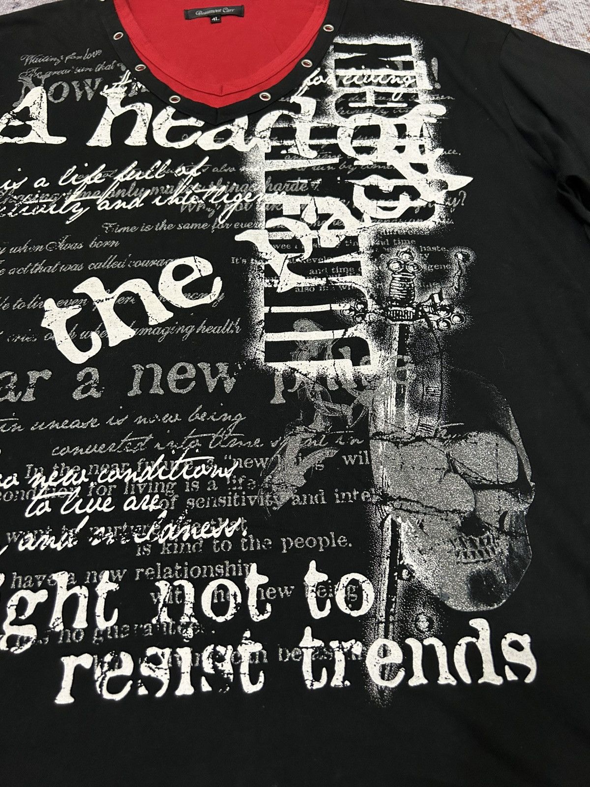 If Six Was Nine × Japanese Brand × Le Grande Bleu (L.G.B.) Beaumont Carr A Head Of The Pack Poem Shirt Size US XXL / EU 58 / 5 - 4 Thumbnail