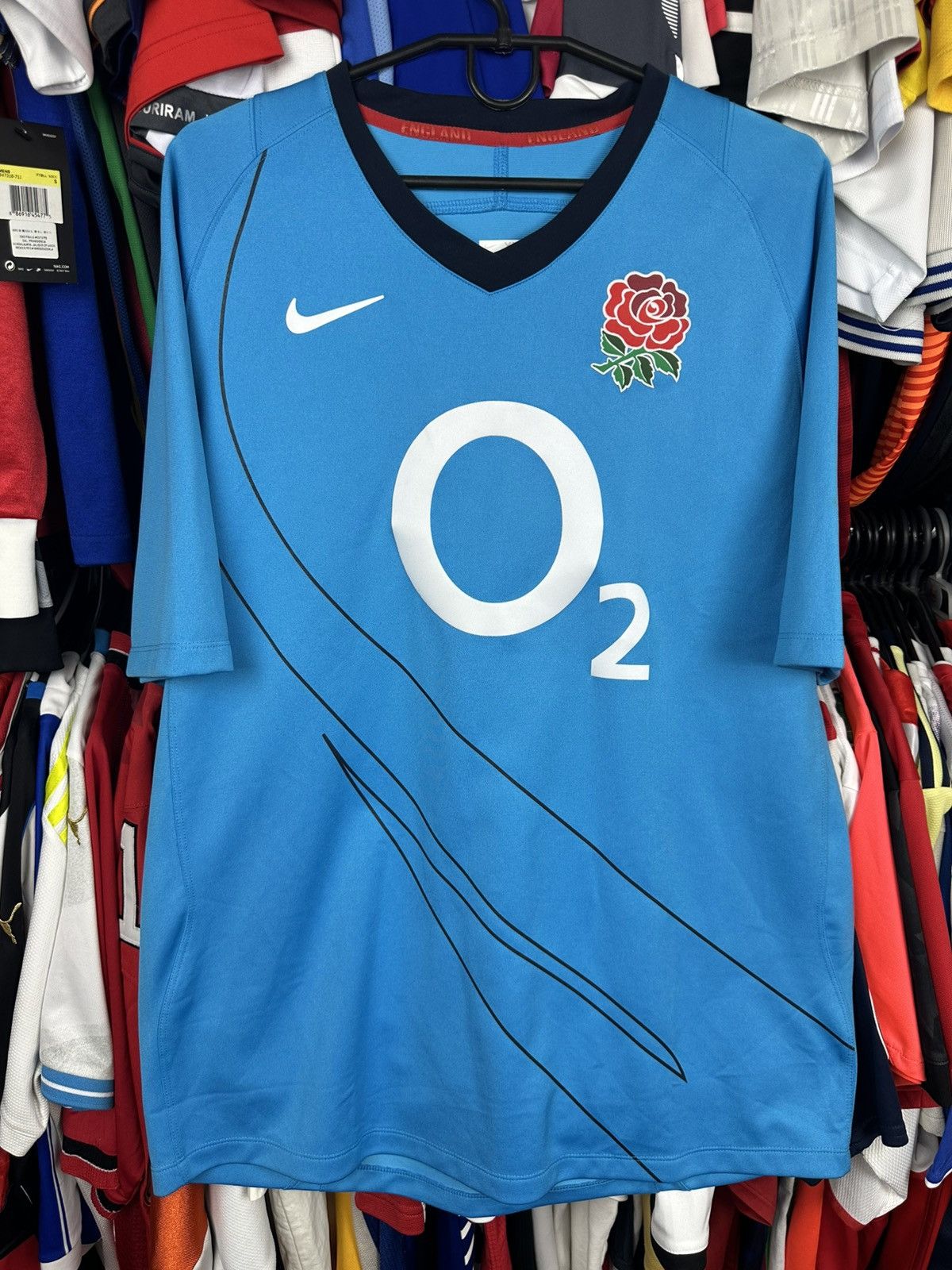 Nike NIKE ENGLAND O2 2008/2009 TRAINING RUGBY UNION SHIRT JERSEY Size US XL / EU 56 / 4 - 1 Thumbnail