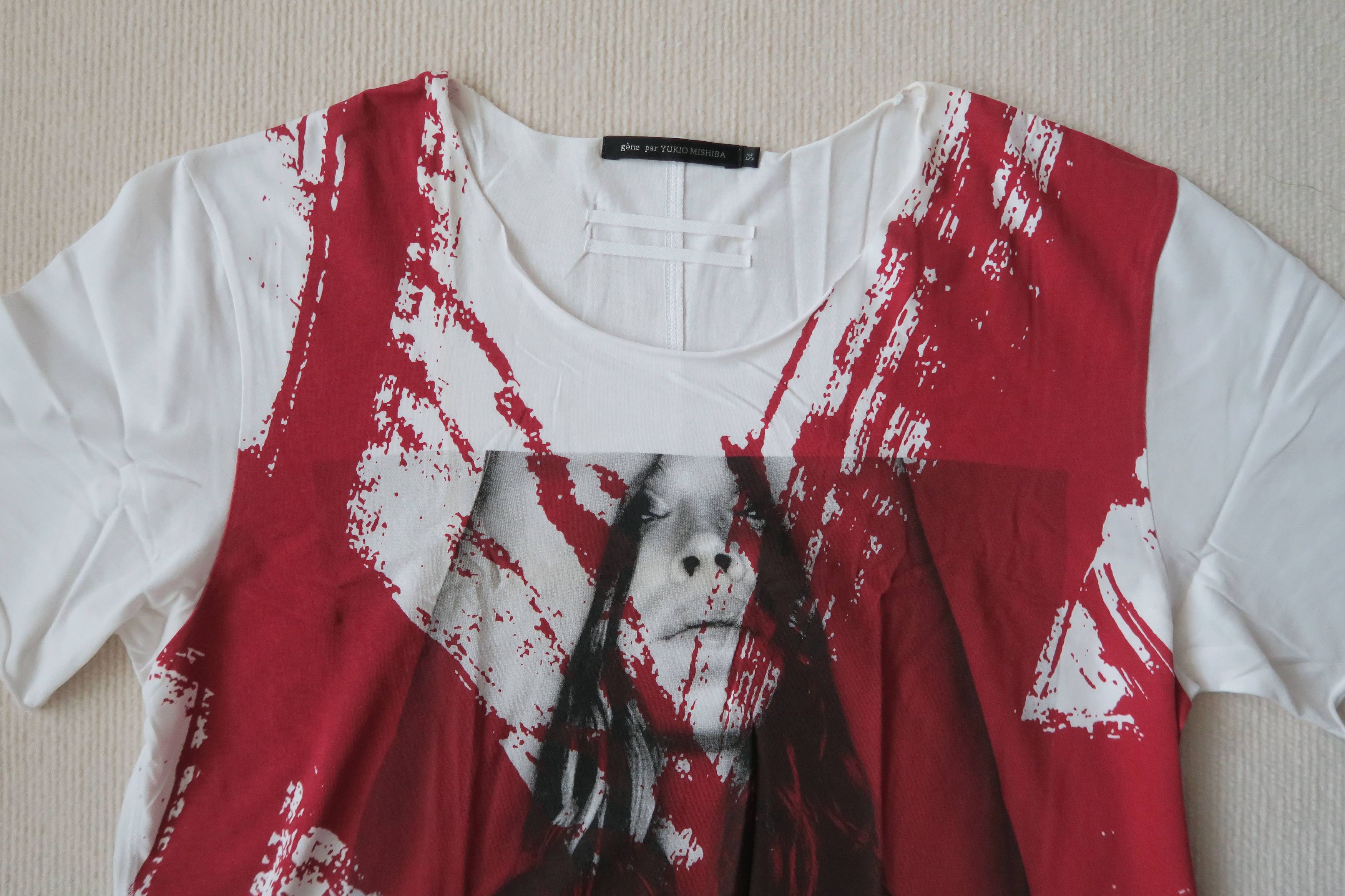 Gene Par Yukio Mishiba gene par YUKIO MISHIBA Japan Spatter Paint Portrait T-Shirt Size US L / EU 52-54 / 3 - 3 Thumbnail