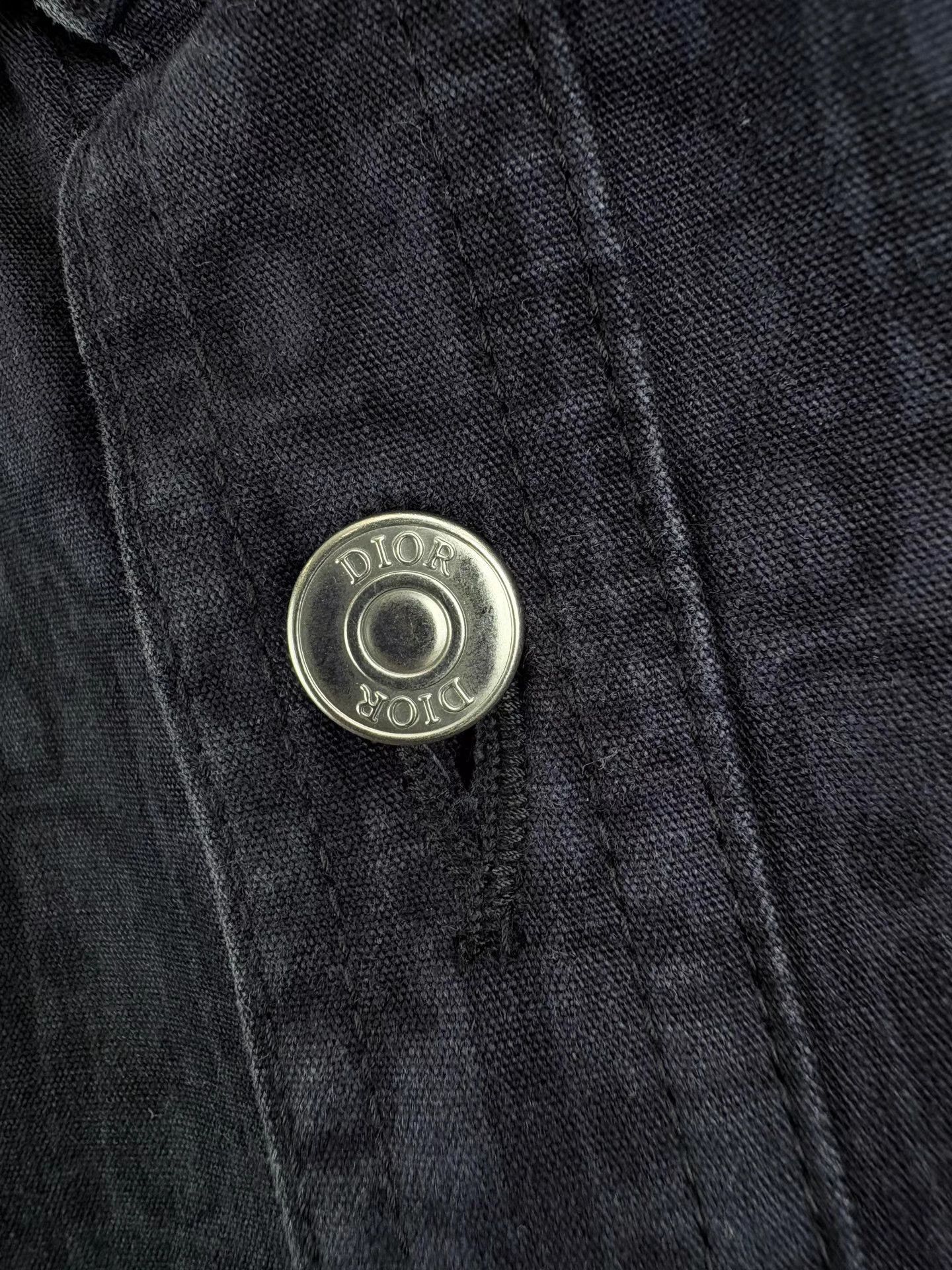 Dior Dior Blue Purple Full Logo Denim LS Shirt K1 Size US XXL / EU 58 / 5 - 3 Thumbnail