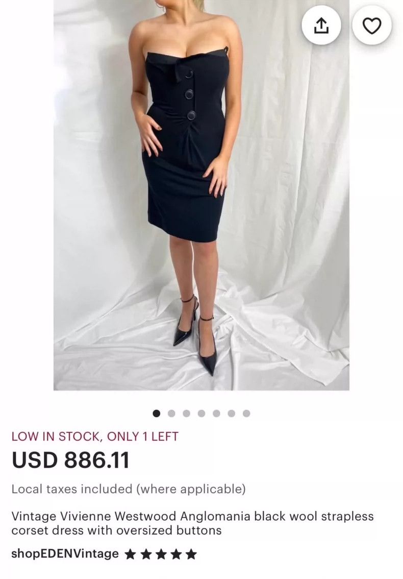 Vivienne Westwood Vivienne Westwood A vintage buttoned waist dress Size S / US 4 / IT 40 - 1 Thumbnail