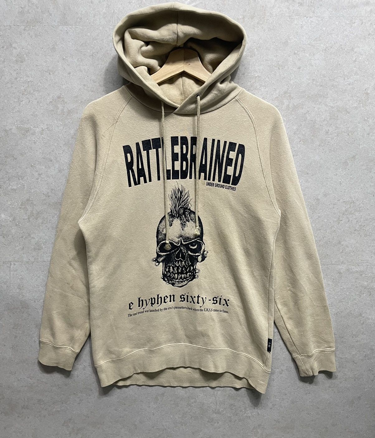 Japanese Brand × Seditionaries × Vintage Vintage Rattlebrained Skull Punk Grunge Style Hoodie Size US M / EU 48-50 / 2 - 1 Thumbnail