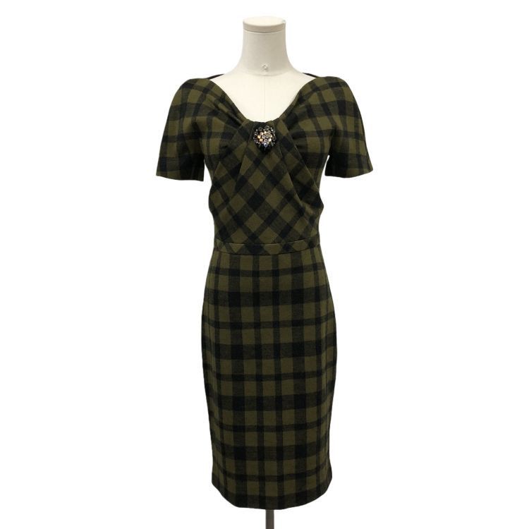 Gucci Gucci Plaid Midi Dress Size S Size S / US 4 / IT 40 - 1 Thumbnail