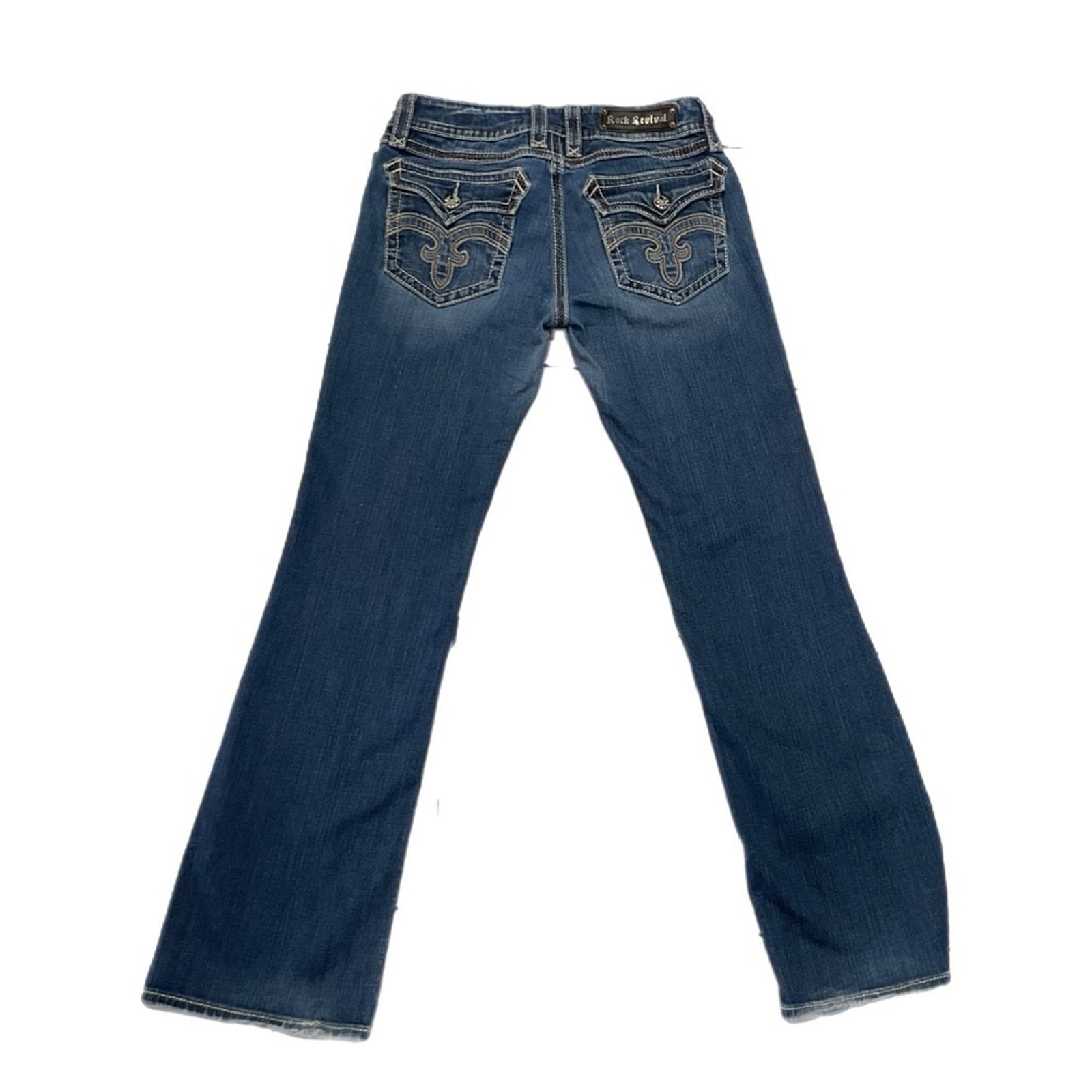 Rock Revival Rock Revival Betty Boot Lower Rise Embellished Jeans Size 31" - 2 Thumbnail