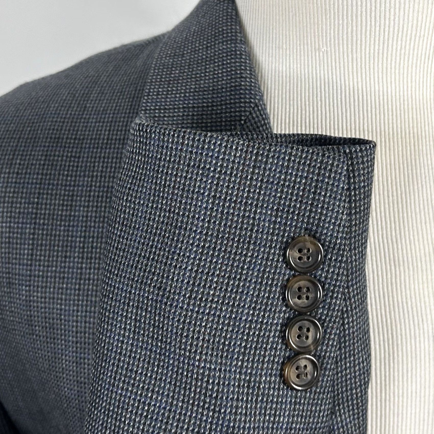 Ralph Lauren Ralph Lauren LRL SPORT COAT 48L Wool Knit Two-Button Vented Blue Gray Single-Breasted Jacket Mens Regular Size 48 Size US XS / EU 42 / 0 - 5 Thumbnail