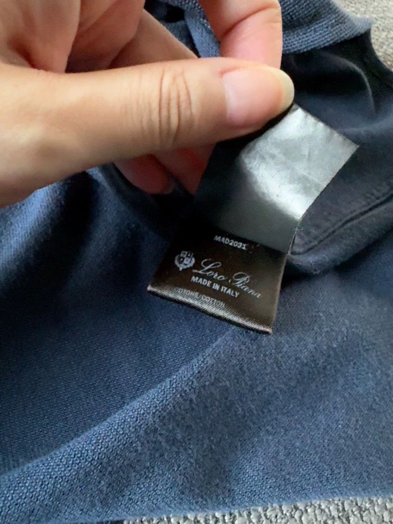 Loro Piana LORO PIANA Long sleeve polo shirt with turned-down collar Size US S / EU 44-46 / 1 - 6 Thumbnail