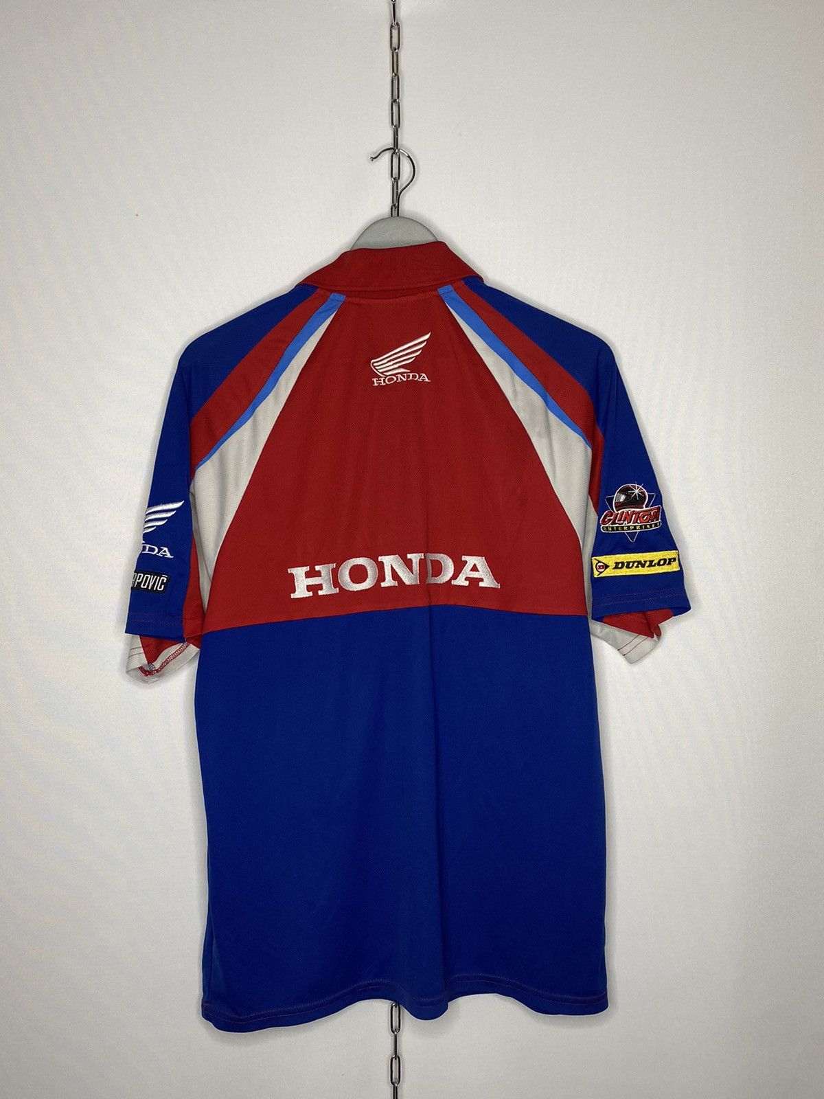 Honda 🏎️Vintage Honda Racing Big Logo Polo Shirt F1 Team🏎️ Size US L / EU 52-54 / 3 - 2 Thumbnail