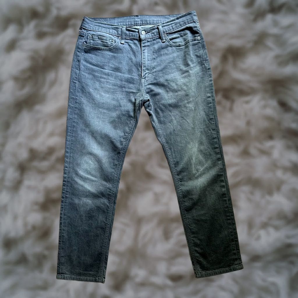 Levi's Levi's Jeans Mens 34x31 Slim Straight Mid Rise Grey Light Wash Denim Size US 34 / EU 50 - 1 Thumbnail