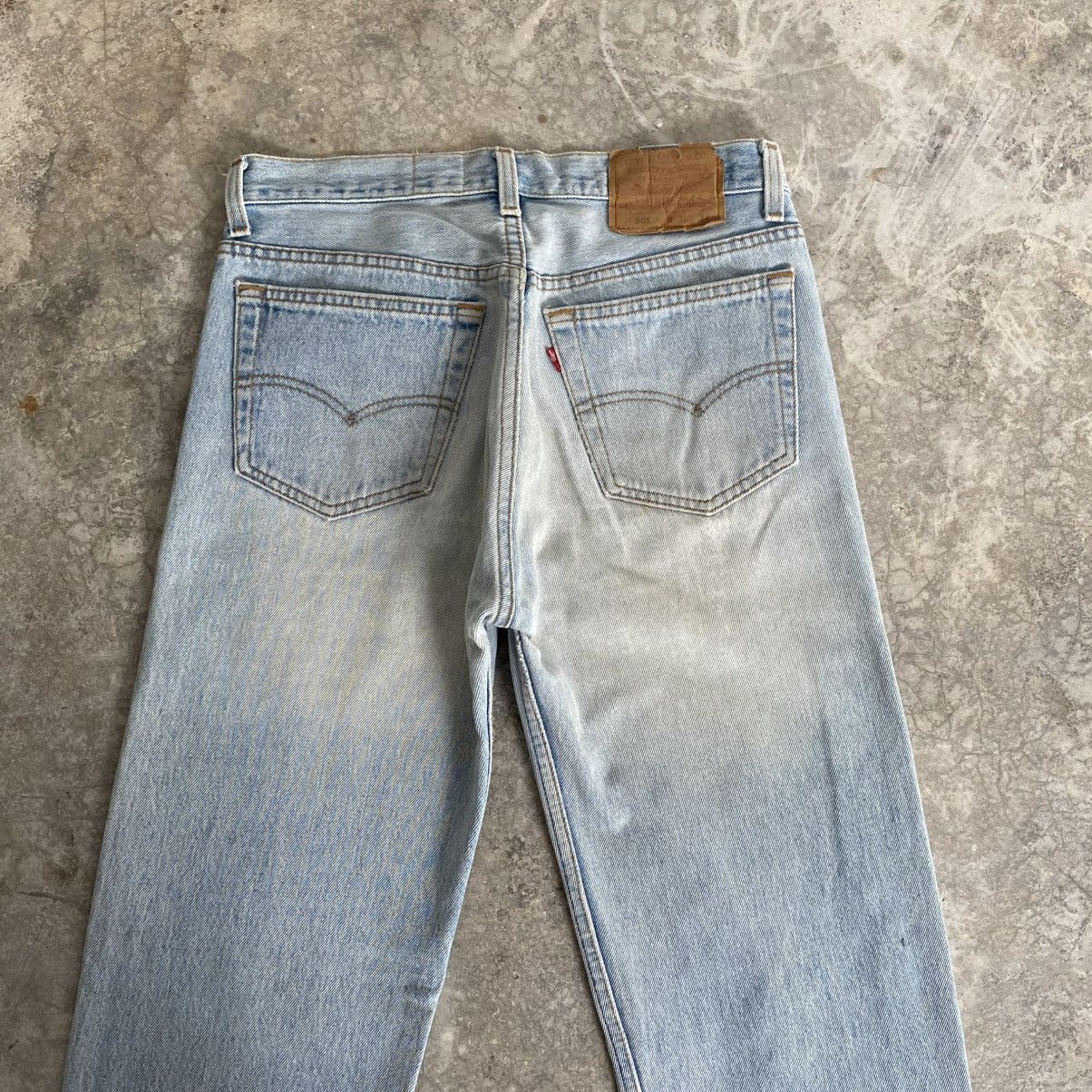 Levi's Vintage 90’s Levis 501 x Dorobo Nikki Printed Blue Jeans Size US 30 / EU 46 - 15 Thumbnail