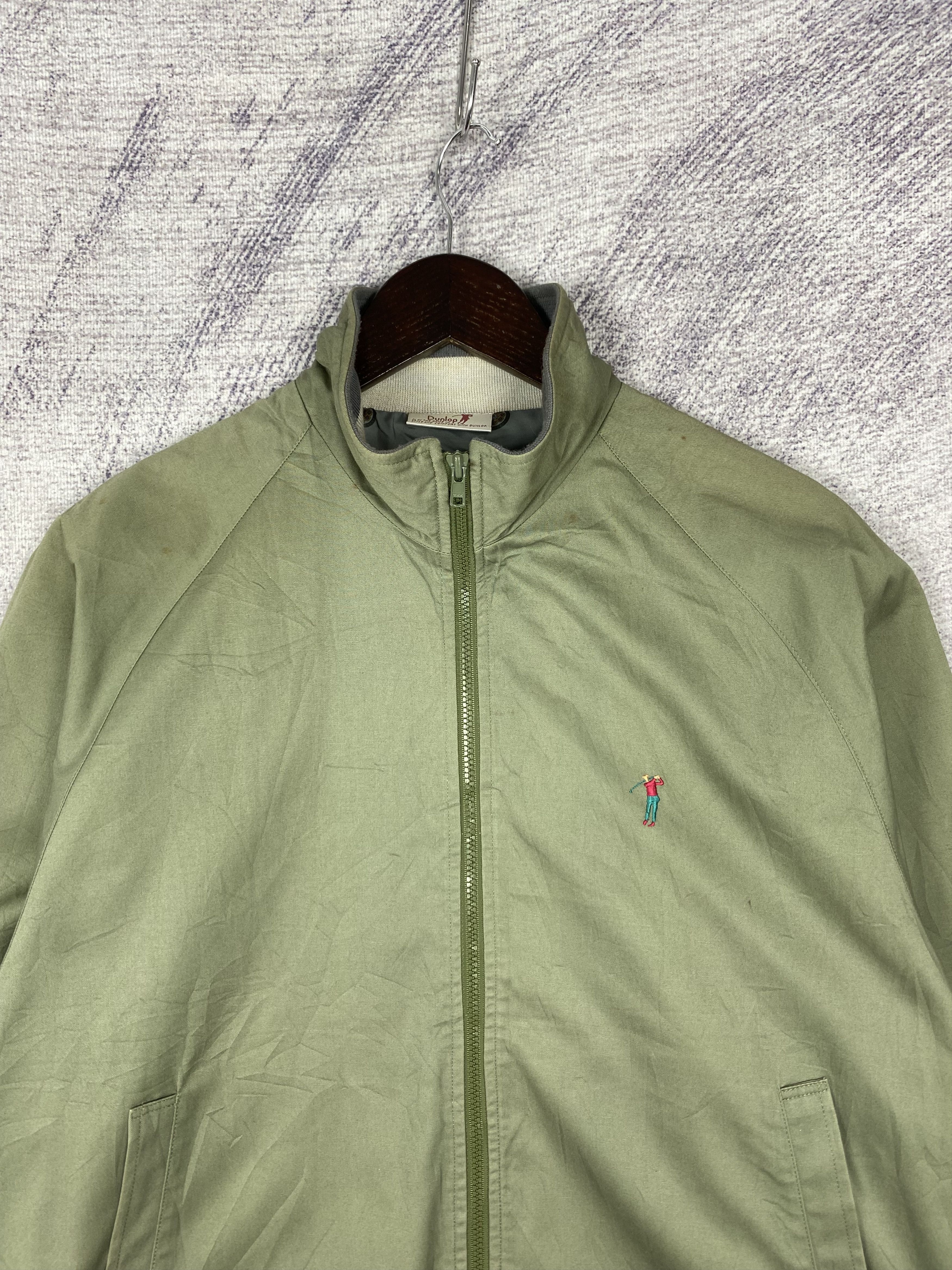 Dunlop Vintage Dunlop Zip Up Plain Canvas Jacket Size US M / EU 48-50 / 2 - 2 Thumbnail