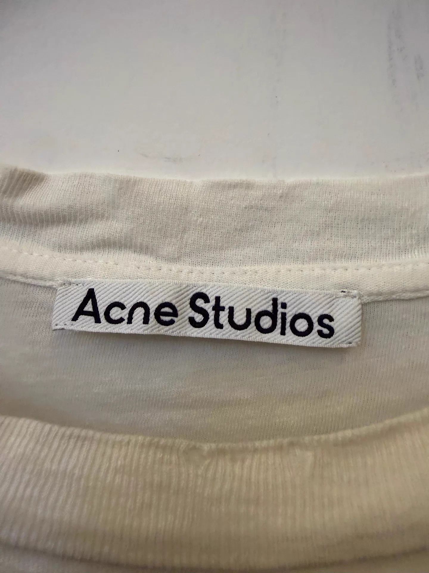 Acne Studios Acne 1996 Oversize Retro Logo Spray Crew SS T OW M Size US M / EU 48-50 / 2 - 2 Thumbnail