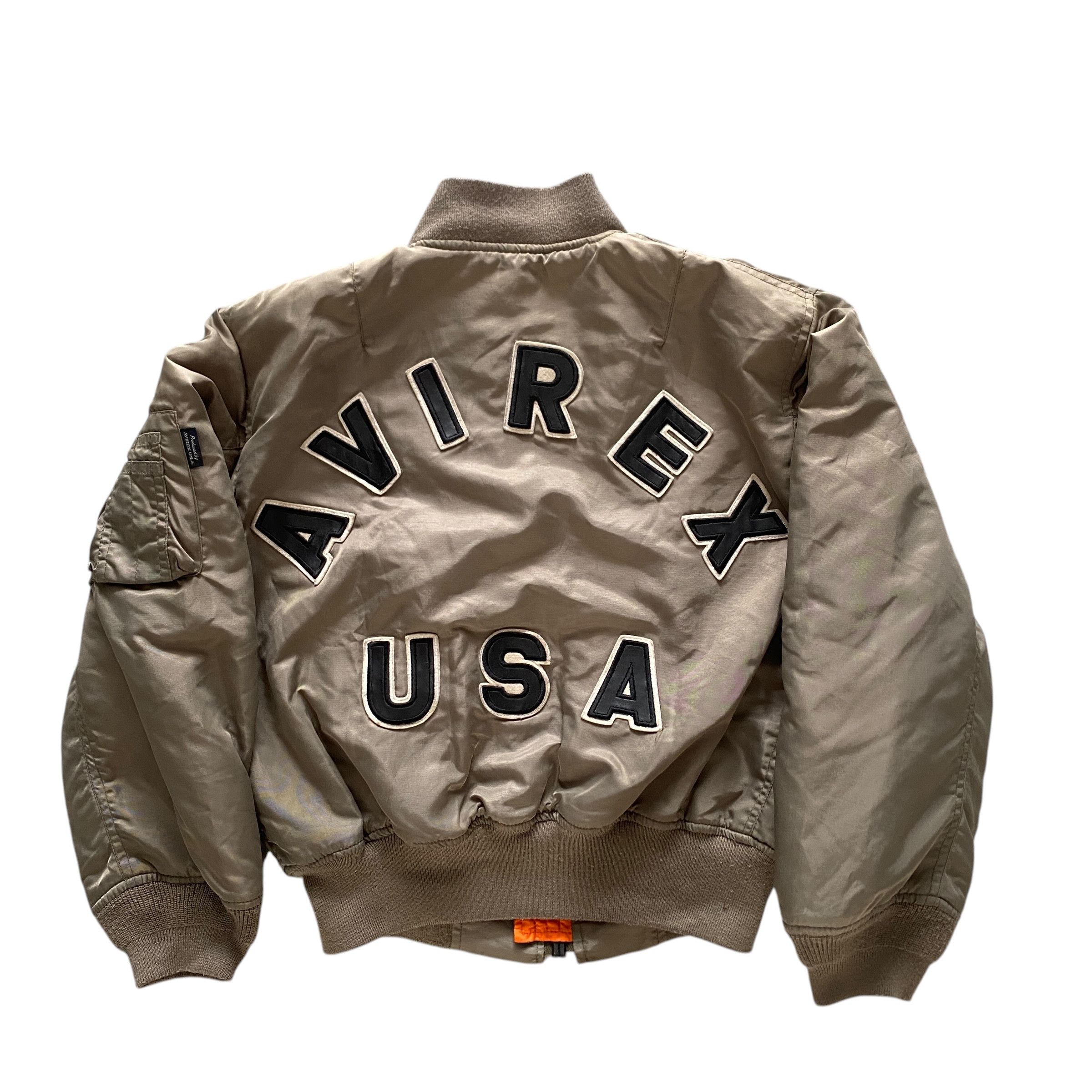美品 AVIREX MA-1 50s 初期型 復刻 flight jacket AVIREXアヴィレックス□美品 USAF 1950s 復刻 MIL-J-8279A 初期