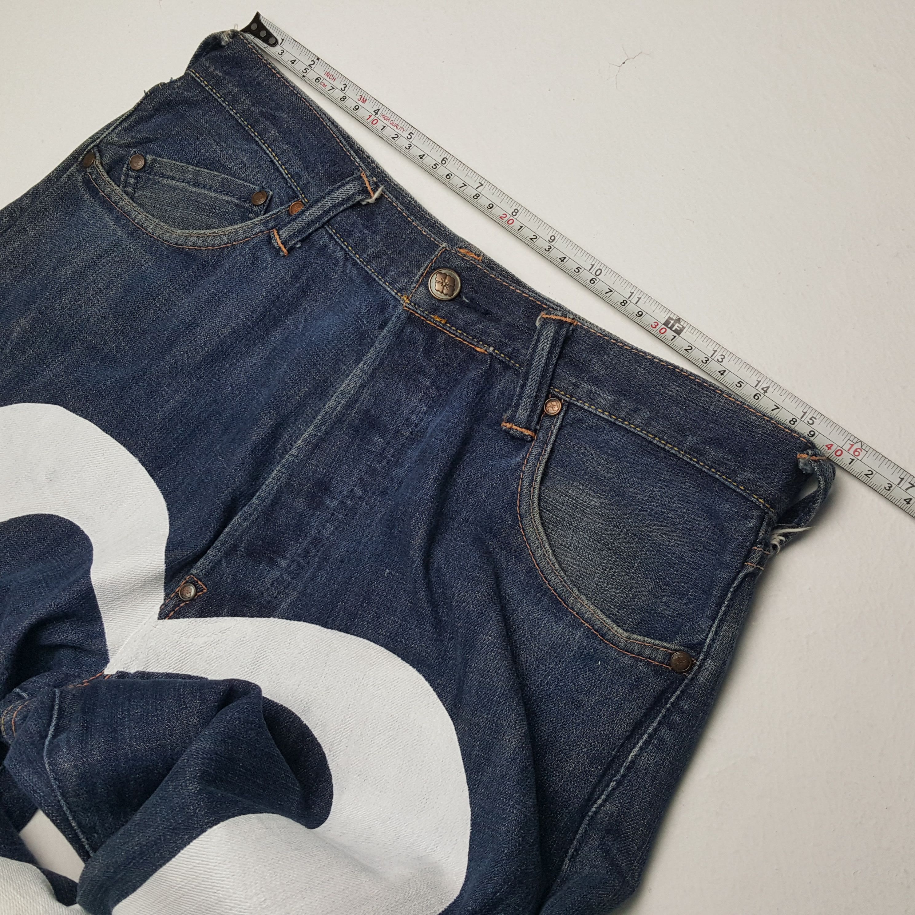 Evisu × Japanese Brand × Vintage EVISU Japanese Brand Streetwear Custom Daicock Jeans Size US 31 - 7 Thumbnail