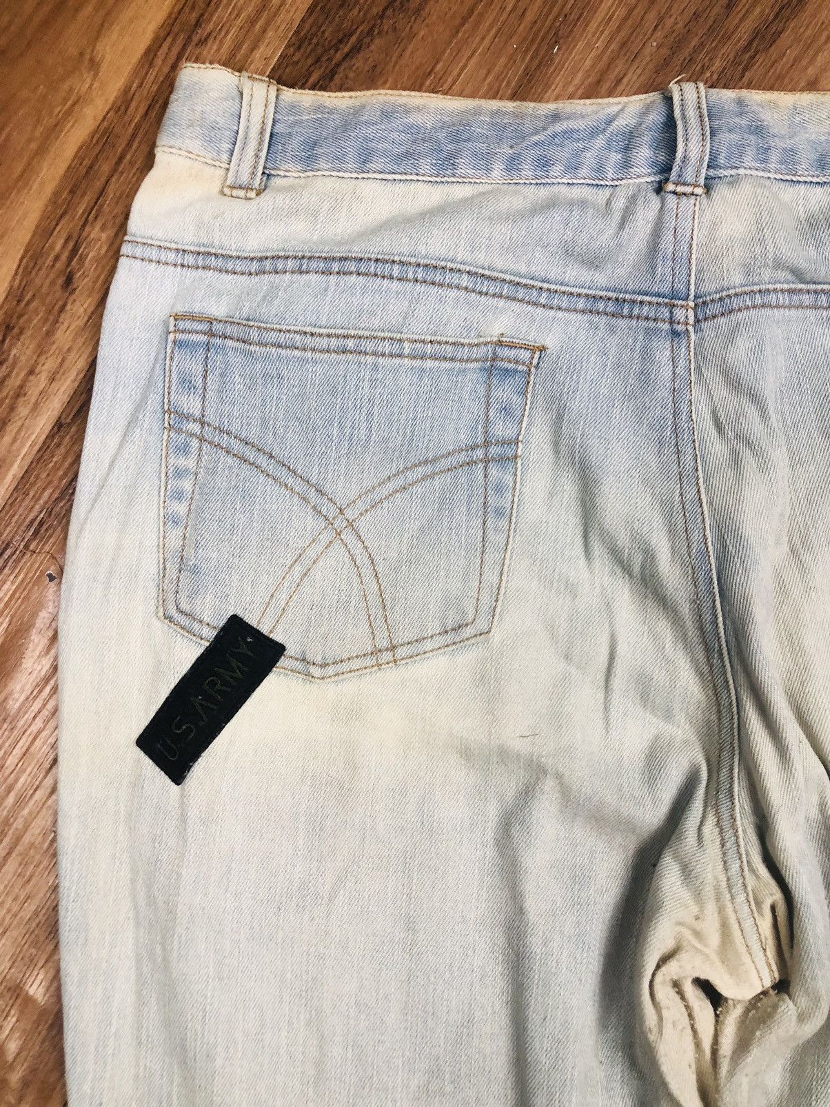 Other HUCOM Vintage Y2K Military Patchwork Jeans (37) Size 35" - 18 Thumbnail