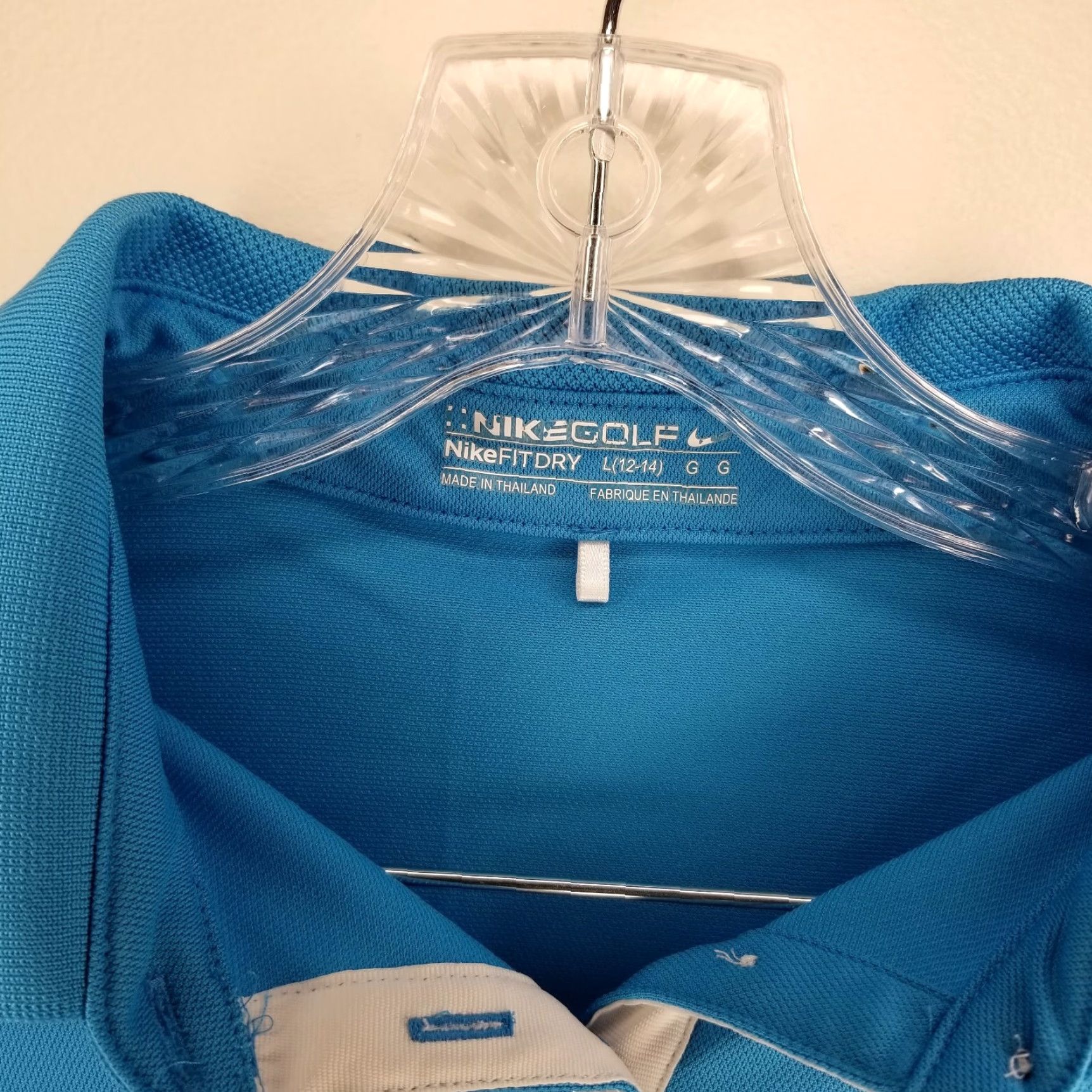Nike NIKE GOLF Womens Blue Short Sleeve Polo Size L Activewear Size 36" / US 14 / IT 50 - 4 Thumbnail