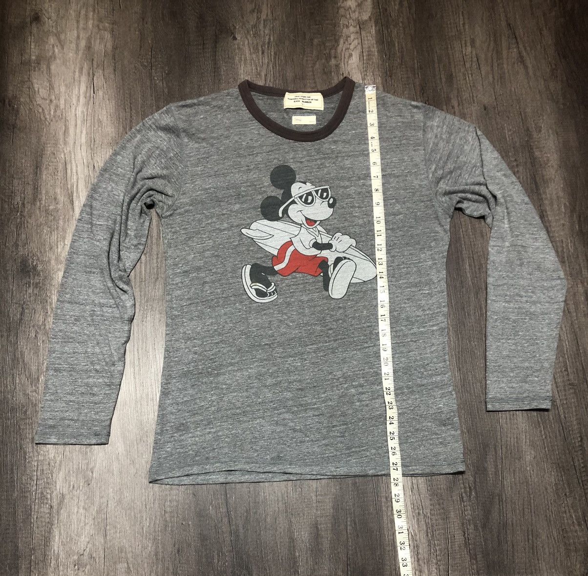Disney × Japanese Brand Vintage Back Number x Disney x Mickey Long Sleeve Tee Shirt Size US M / EU 48-50 / 2 - 20 Thumbnail