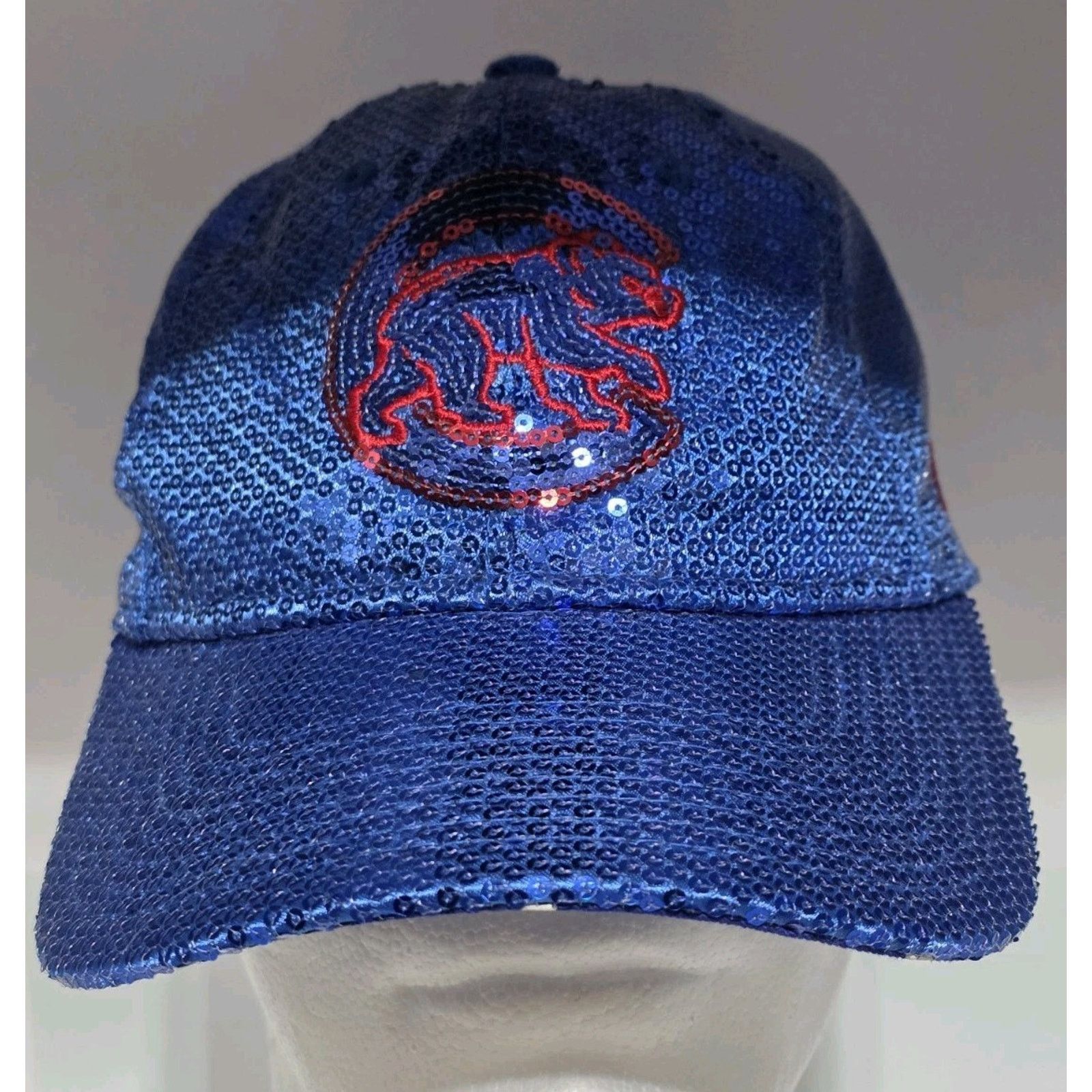 New Era Pink Chicago Cubs Sequin Blue MLB Cap Hat New Era StrapBack Size ONE SIZE - 5 Thumbnail