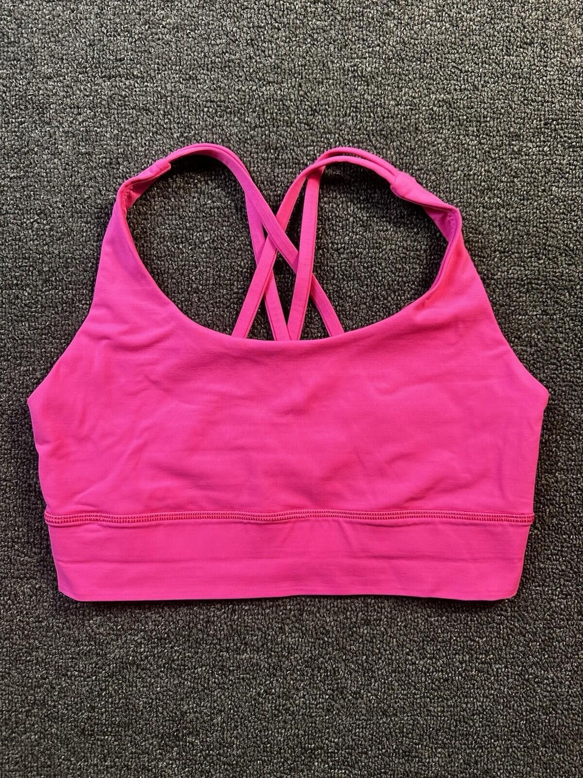 Lululemon Lululemon Energy Bra Longline Raspberry Glow (no pads) Sz 8 Size ONE SIZE - 1 Thumbnail