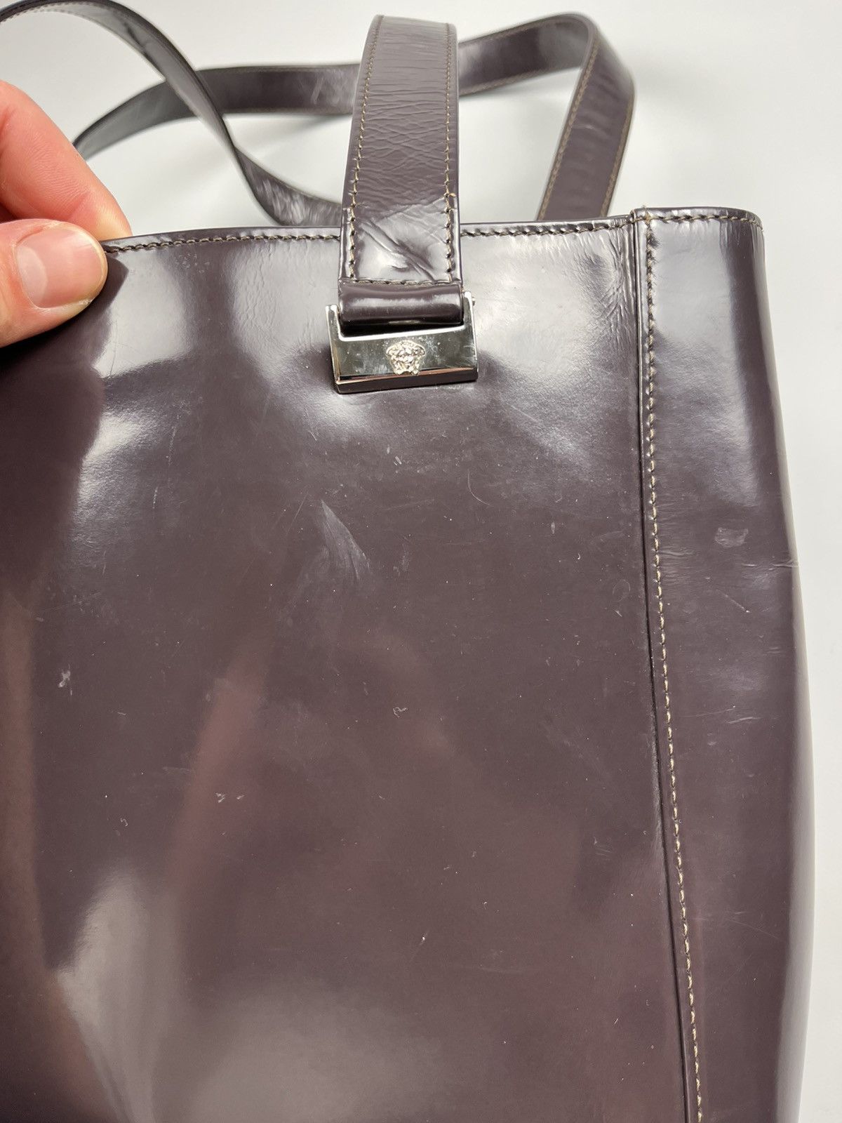 Versace Vintage Gianni Versace Couture Medusa Shoulder Hand Bag Y2K Size ONE SIZE - 12 Thumbnail