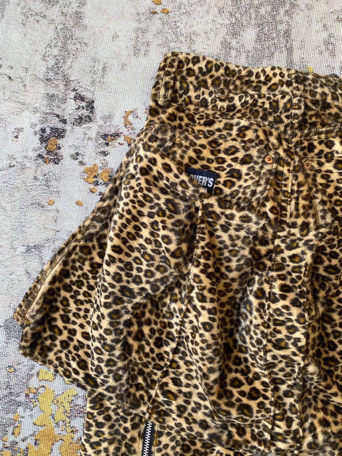 Japanese Brand Vintage Super Love’r Rock Japan Punk Velvet Leopard Bondage Size US 26 / EU 42 - 14 Thumbnail