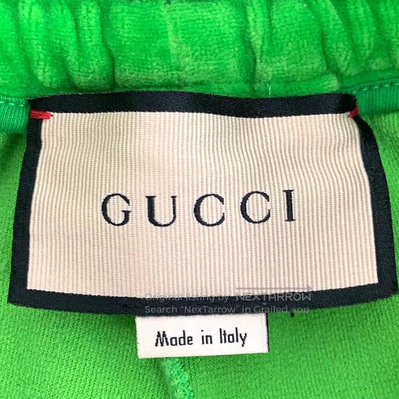 Gucci Gucci Size XS Green logo embroidered cotton drawstring casu Size 42" / US 20 - 5 Thumbnail