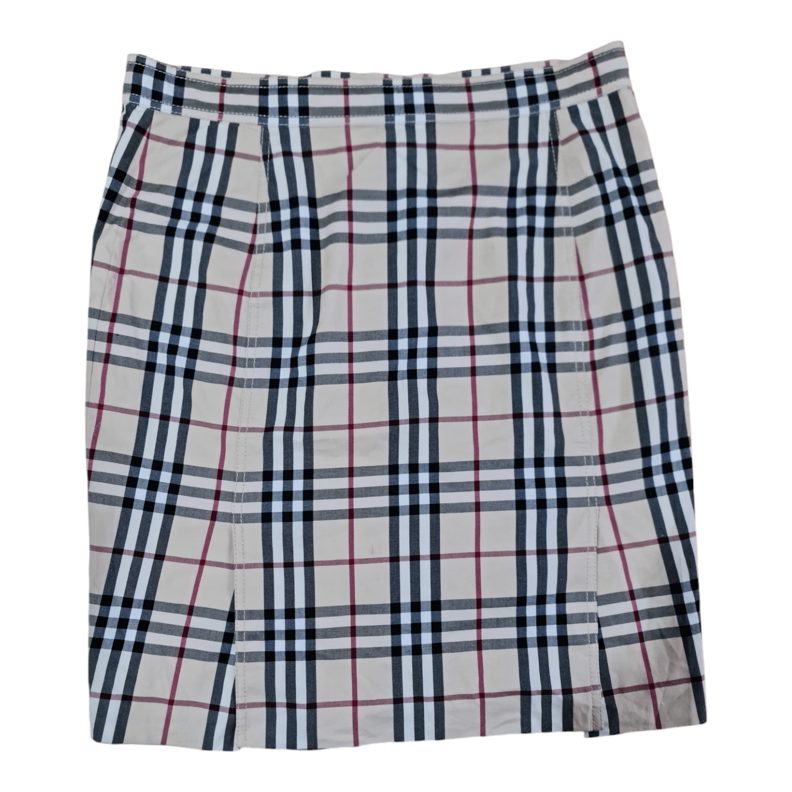 Burberry Burberry London Nova Check plaid Cotton mid length Skirt Size 32" / US 10 / IT 46 - 2 Thumbnail