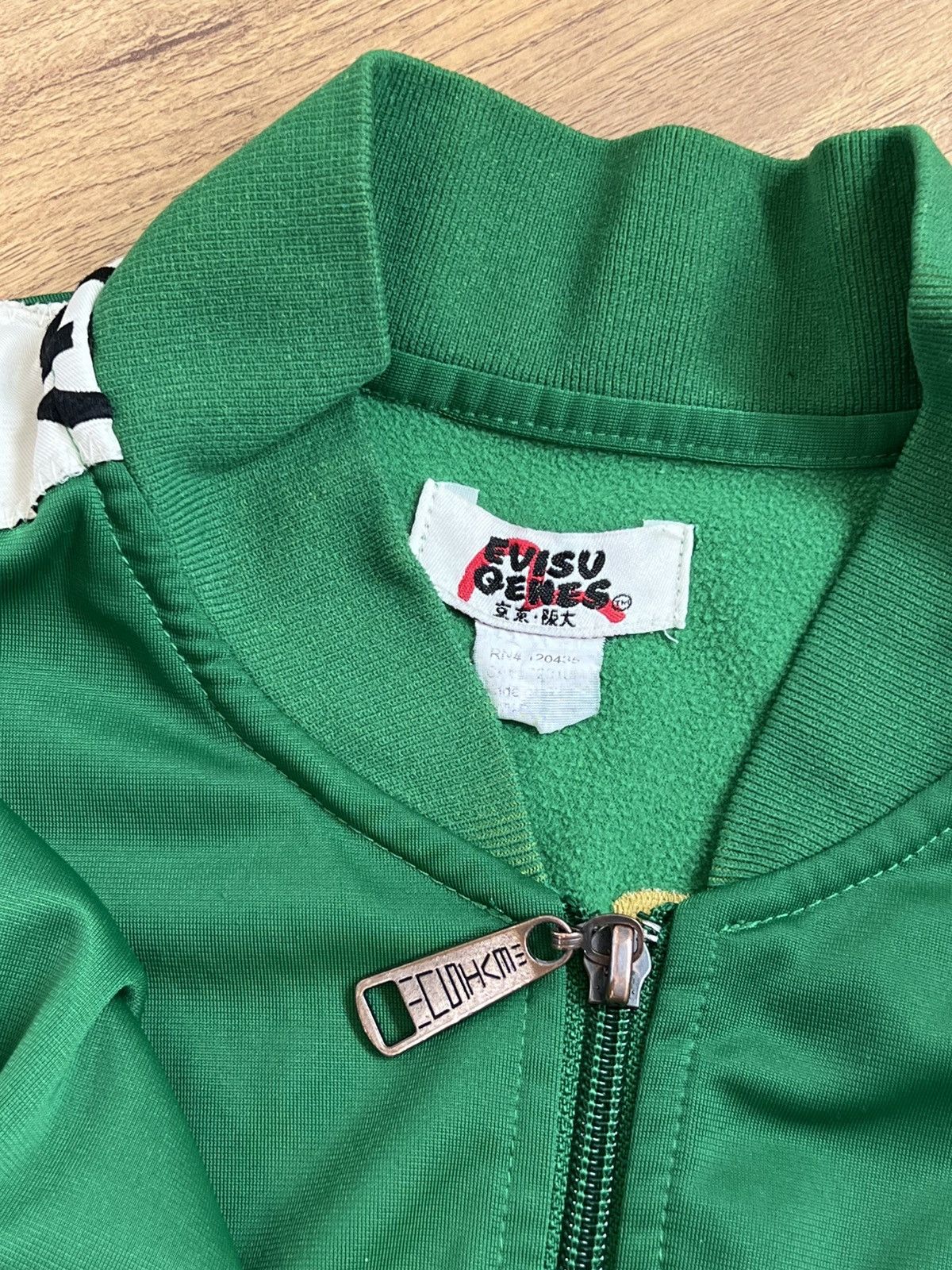 Zip jacket Evisu manics Osaka vintage gold logo y2k