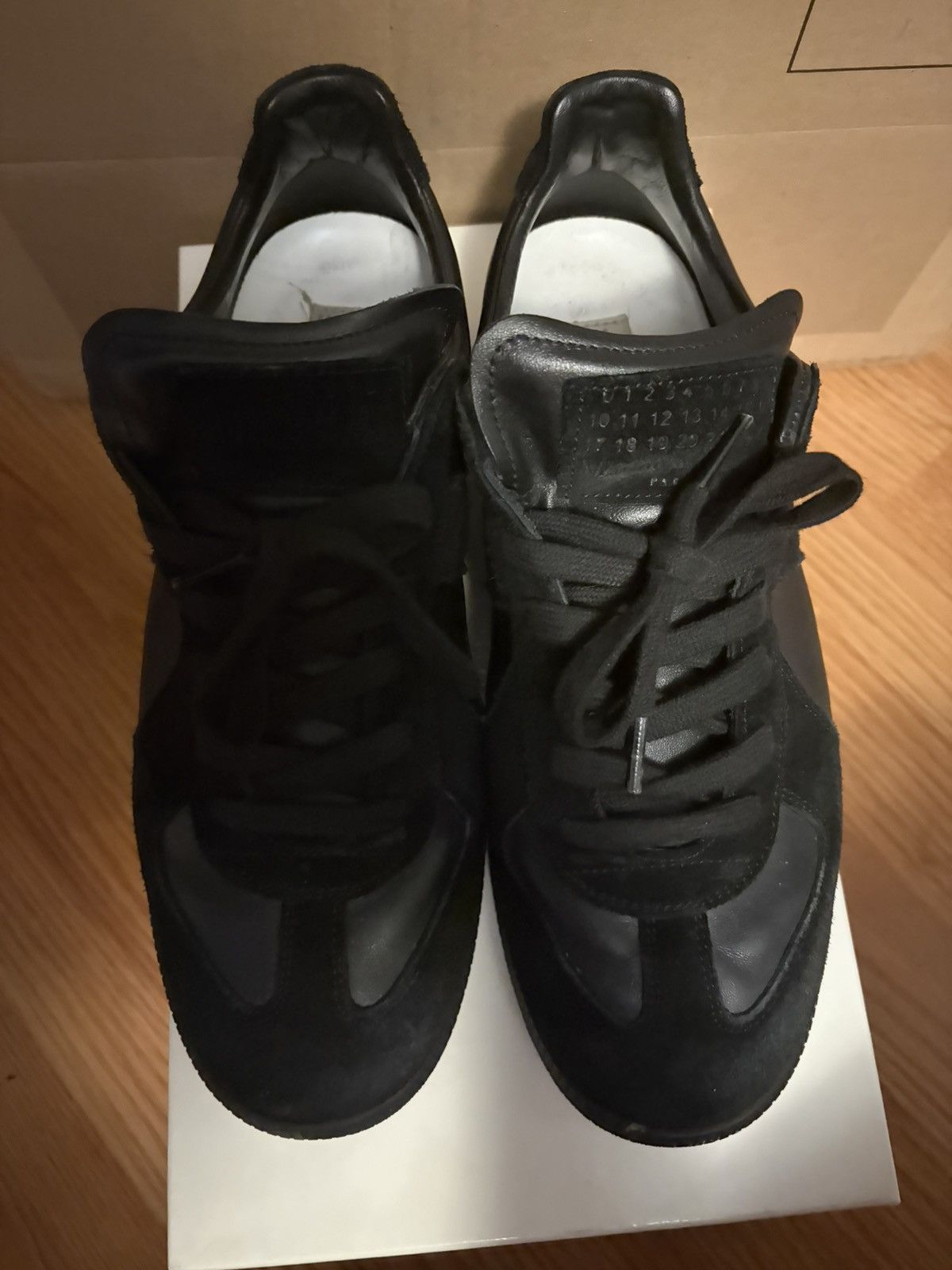 Maison Margiela Maison Margiela - Black Replica GAT Size 10 43 Size US 10 / EU 43 - 4 Thumbnail