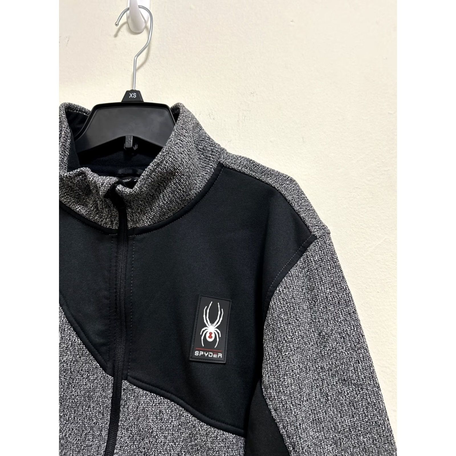 Spyder Spyder Full Zip Jacket Mens M Black Knit Polyester Lined Jacket Size US M / EU 48-50 / 2 - 4 Thumbnail