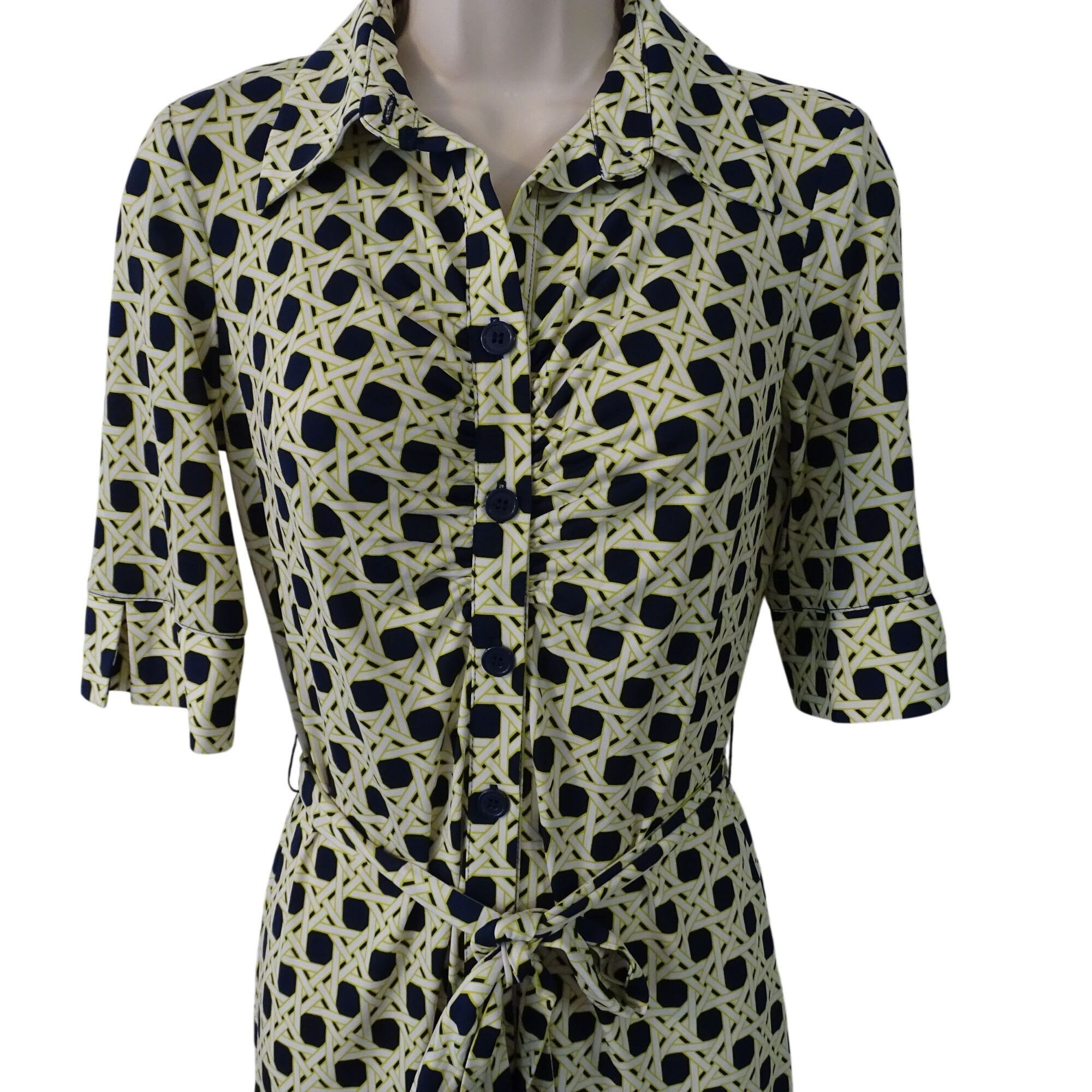 Laundry by Shelli Segal Laundry Shelli Segal Button Up Shirt Dress Size 2 Black Size XS / US 0-2 / IT 36-38 - 3 Thumbnail