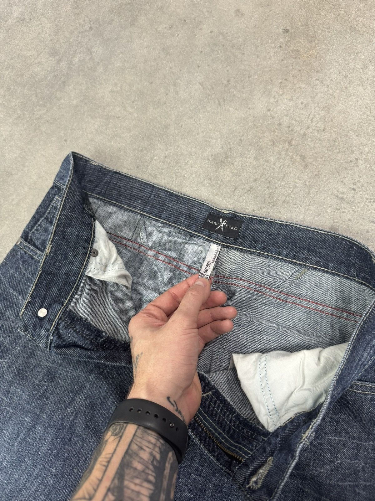 Marc Ecko Vintage Y2K Marc Echo Denim Jeans 32x30 Baggy Wide Leg Size US 32 / EU 48 - 14 Thumbnail