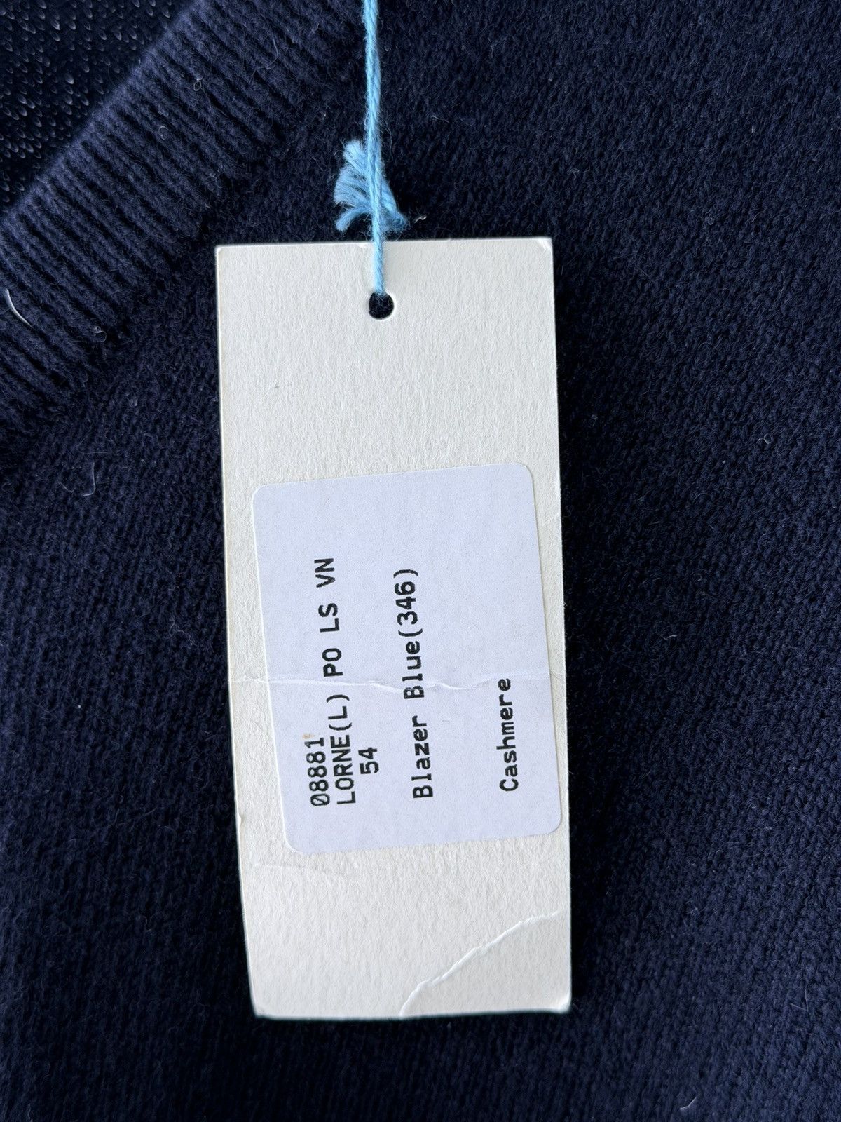 Ballantyne NWT Ballantyne Navy Blue Cashmere Sweater Size US L / EU 52-54 / 3 - 7 Thumbnail