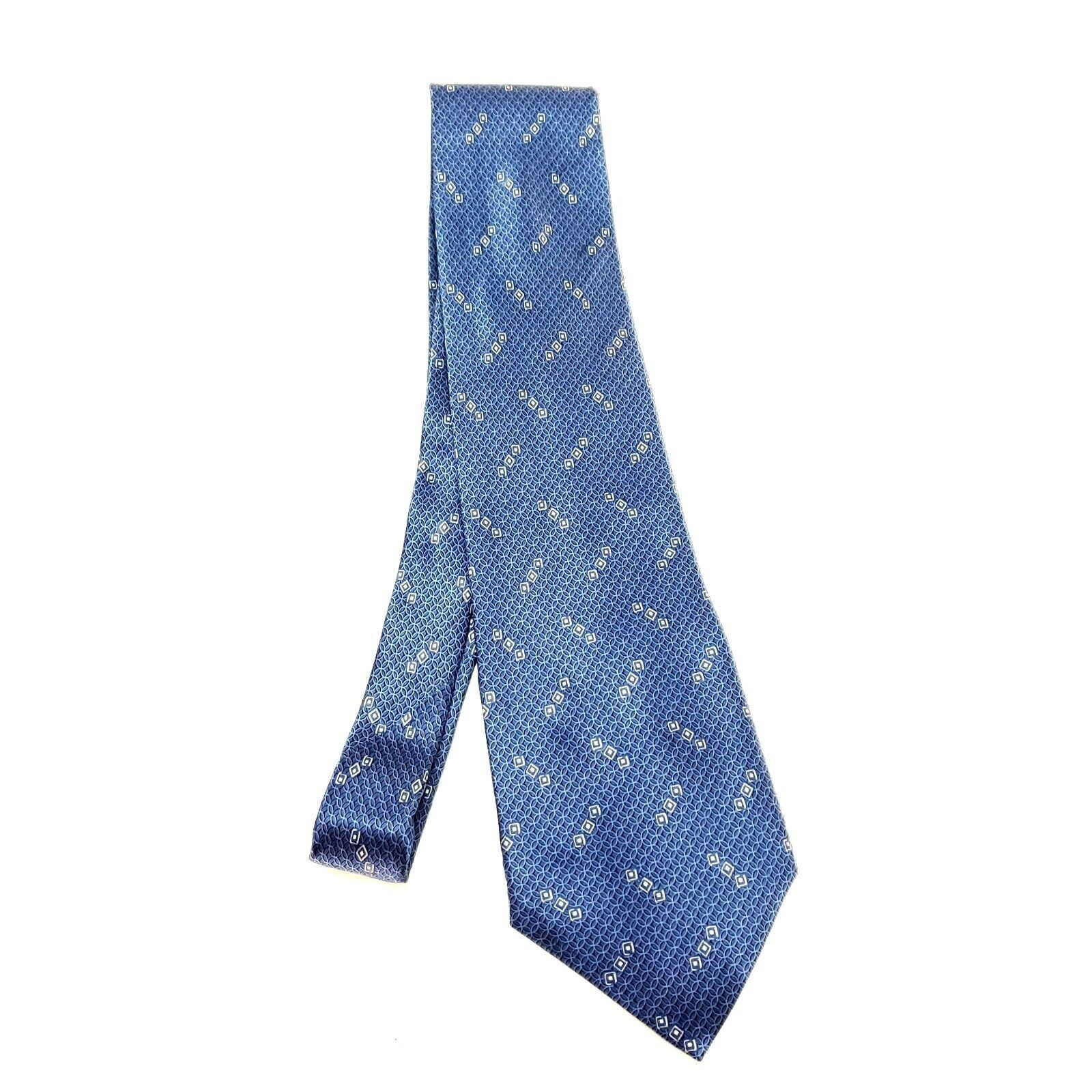 Nautica Nautica Blue Silk Tie Woven Wide Motif Size ONE SIZE - 6 Thumbnail
