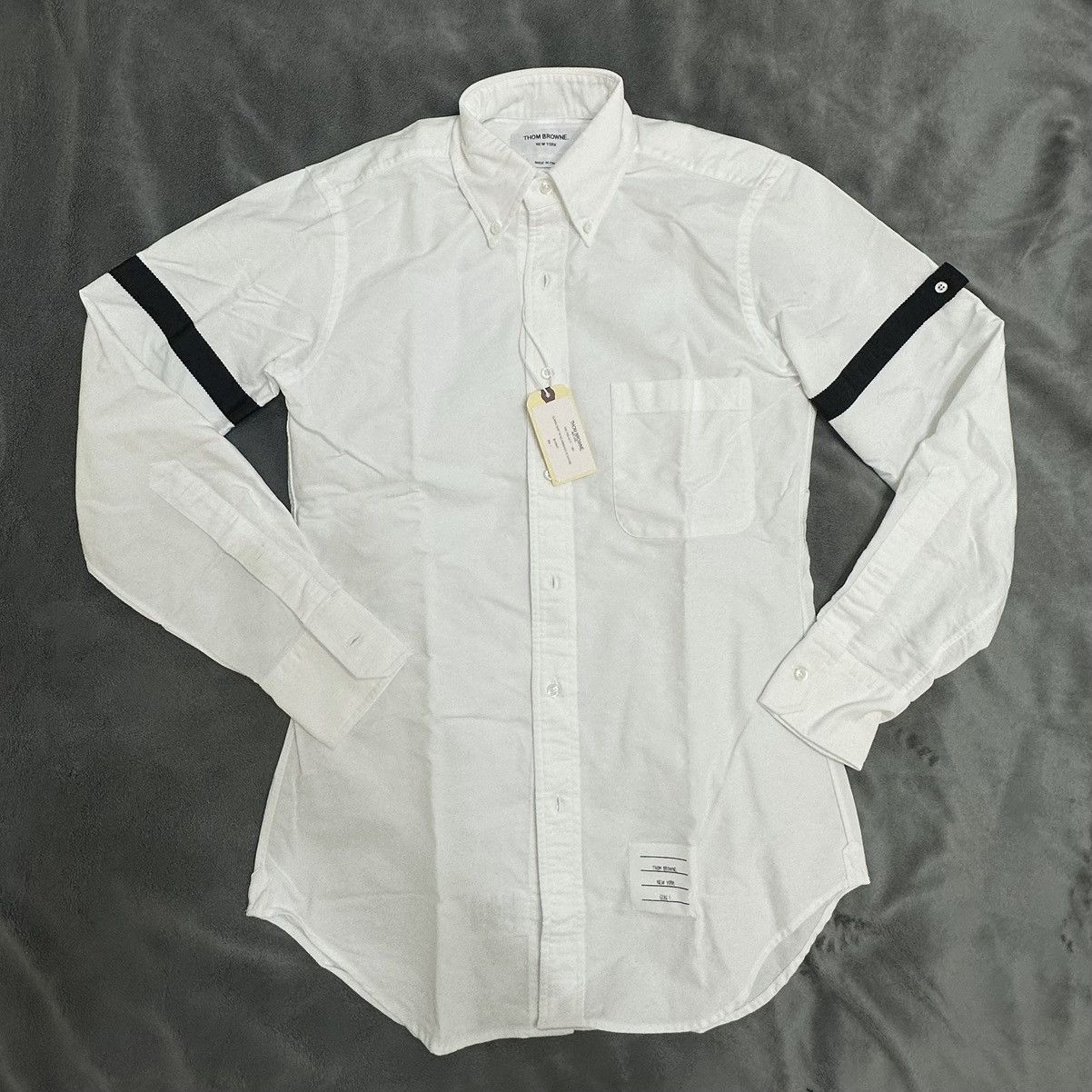 Thom Browne Thom Browne White Cotton Patch Pocket Shirt Size US S / EU 44-46 / 1 - 3 Thumbnail