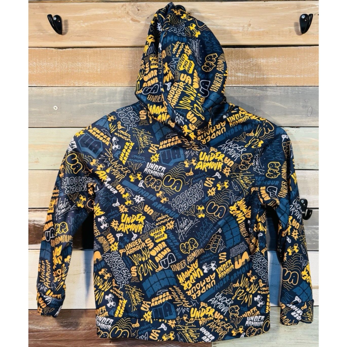 Under Armour Under Armour Yellow Logo Pullover Hoodie Sweater Jacket Boys Size US XS / EU 42 / 0 - 4 Thumbnail